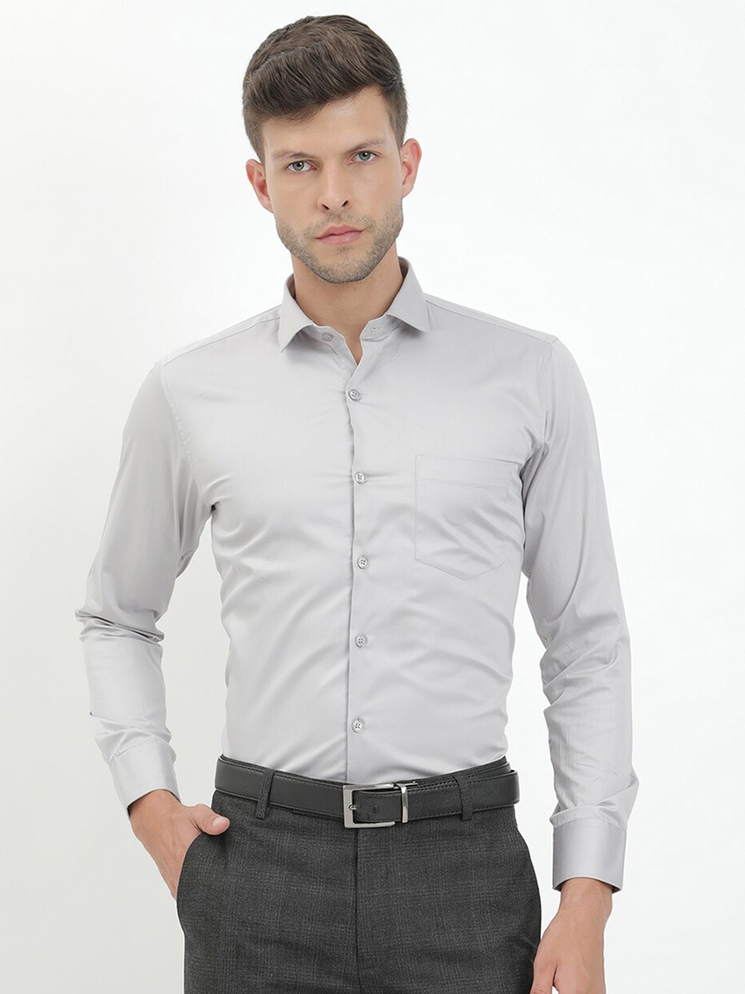 

V2 Value & Variety Men Grey Formal Shirt