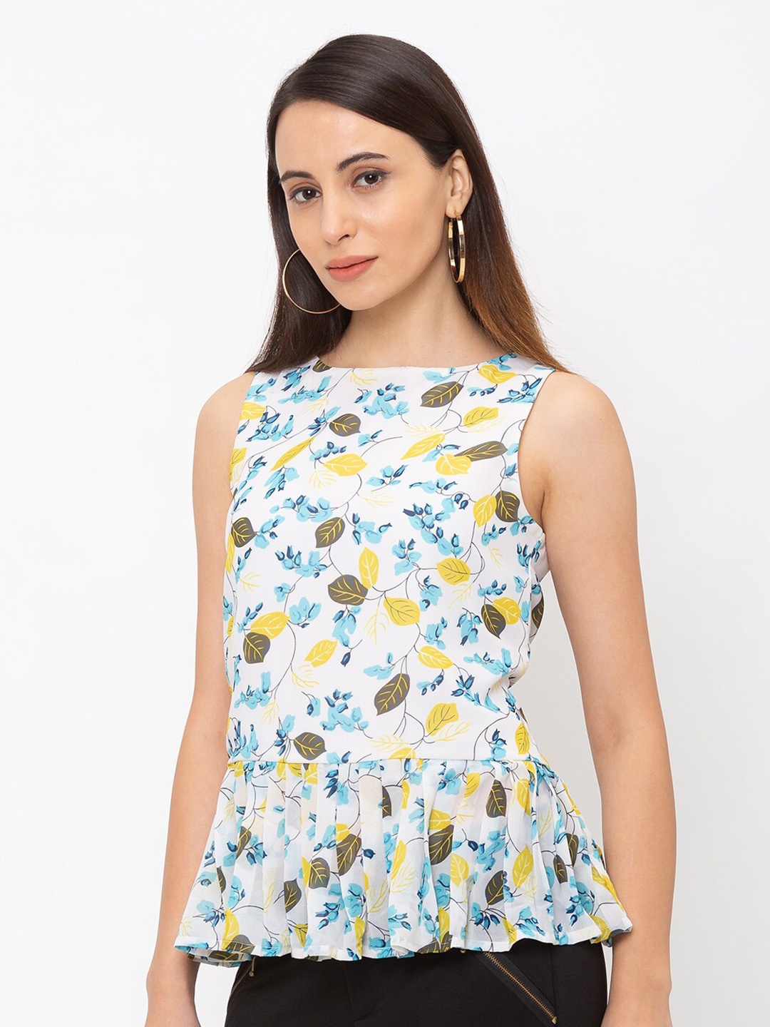 

La Aimee Multi-Coloured Floral Top