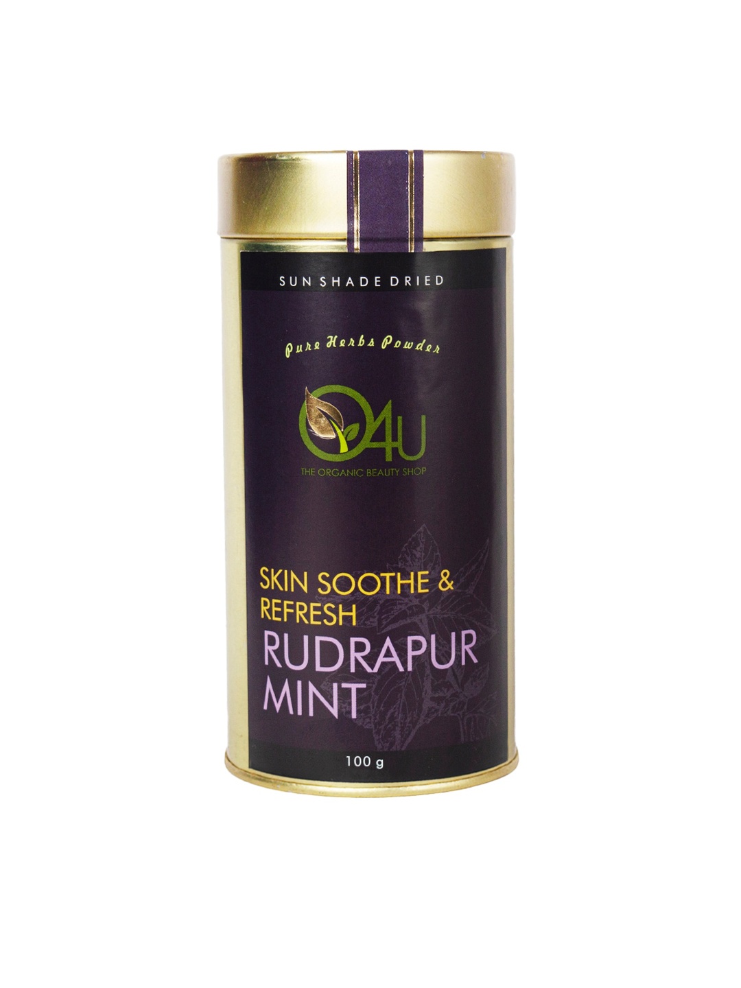 

O4U Vegan Sun Shade Dried Skin Soothe & Refresh Rudrapur Mint Powder - 100 g, Purple
