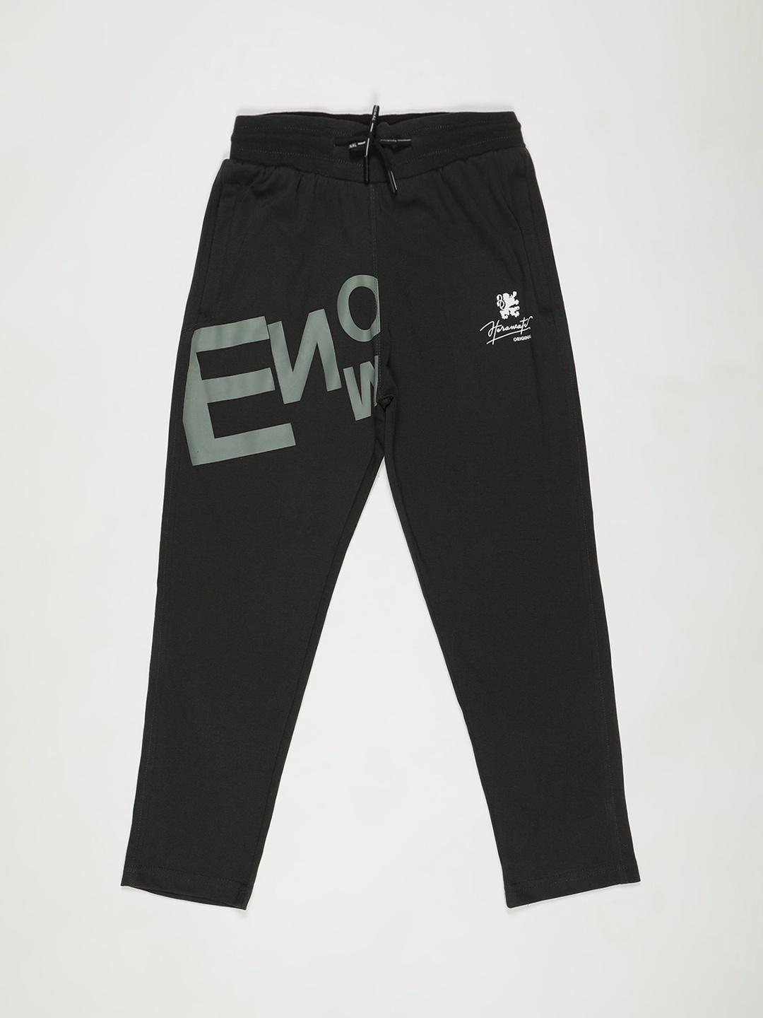 

V2 Value & Variety Boys Olive Green Printed Cotton Lounge Pants