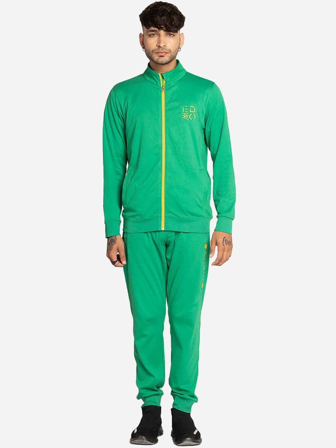 

EDRIO Men Green Solid Tracksuits