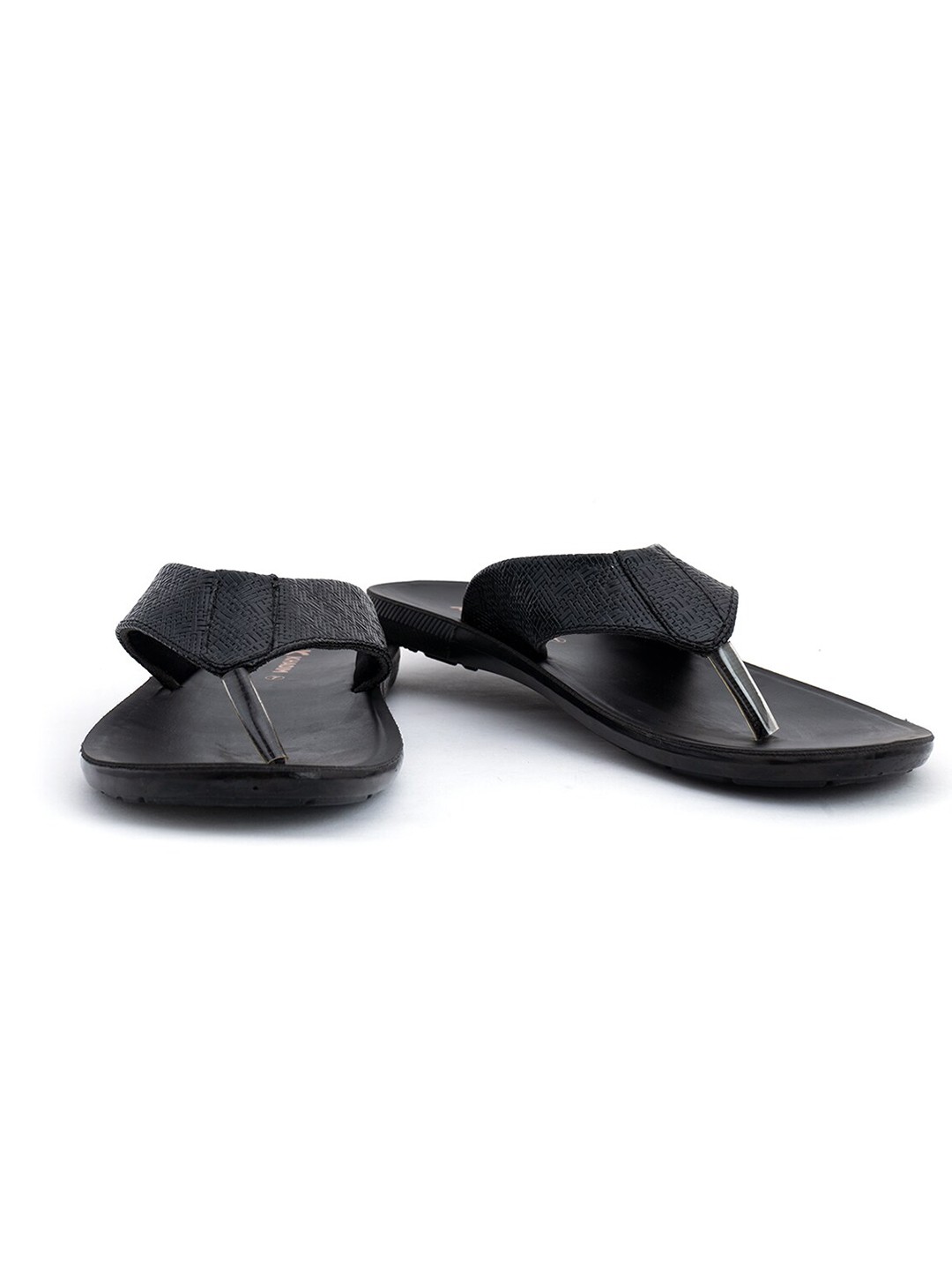 

Khadims Men Black Comfort Sandals
