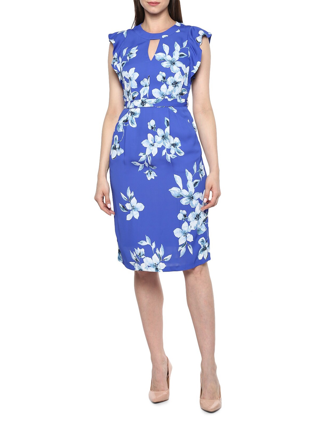 

Phase Eight Blue & indigo Floral Sheath Dress
