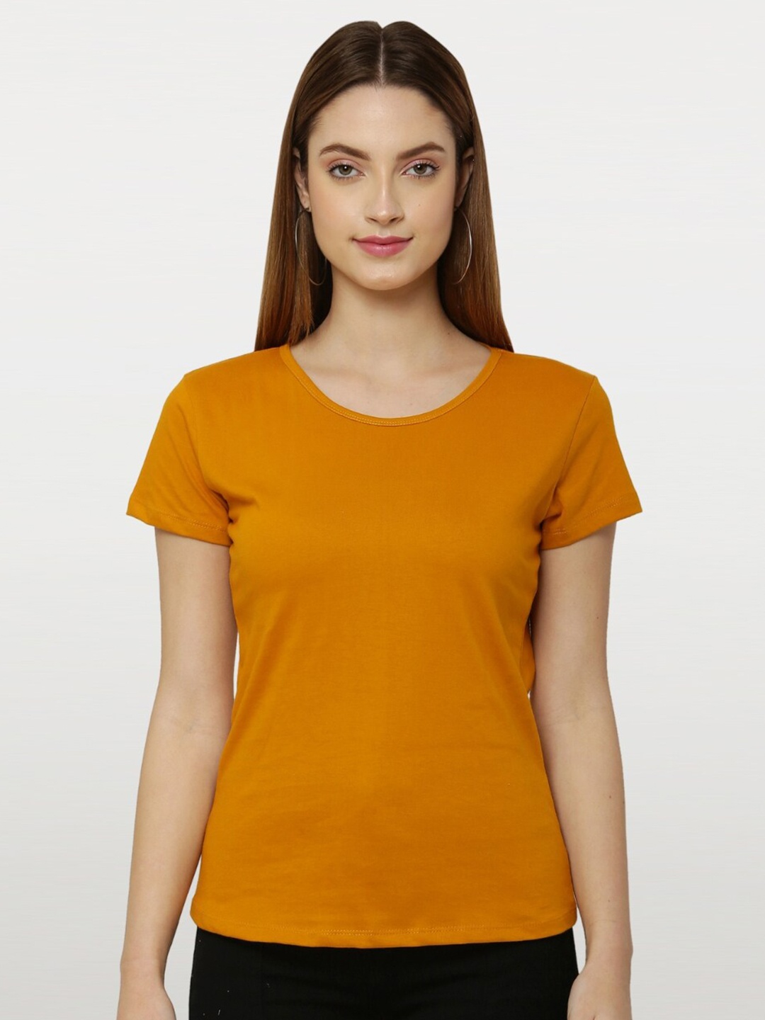 

The Label Bar Women Mustard Yellow T-shirt
