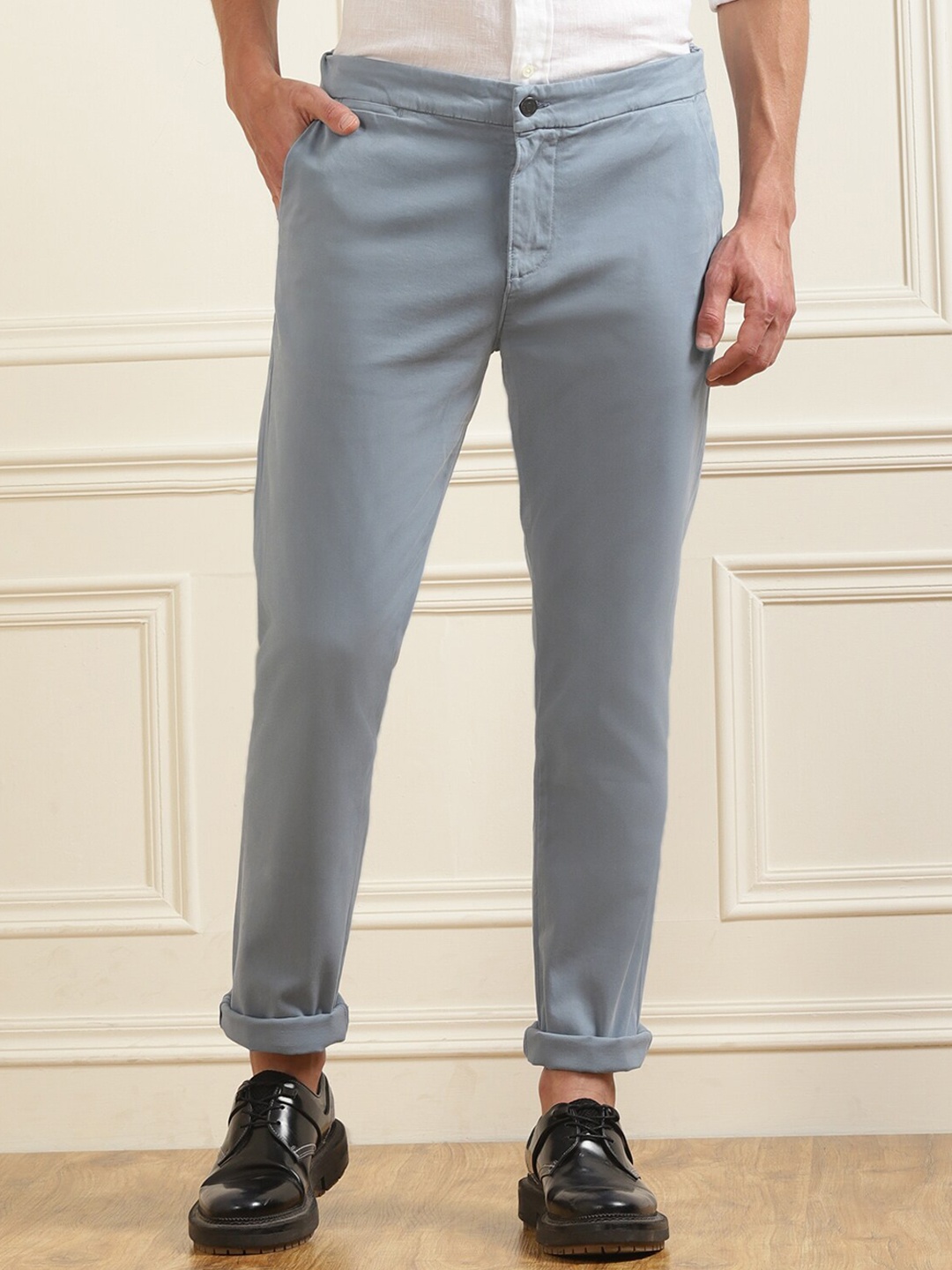 

7 For All Mankind Men Blue High-Rise Jeans