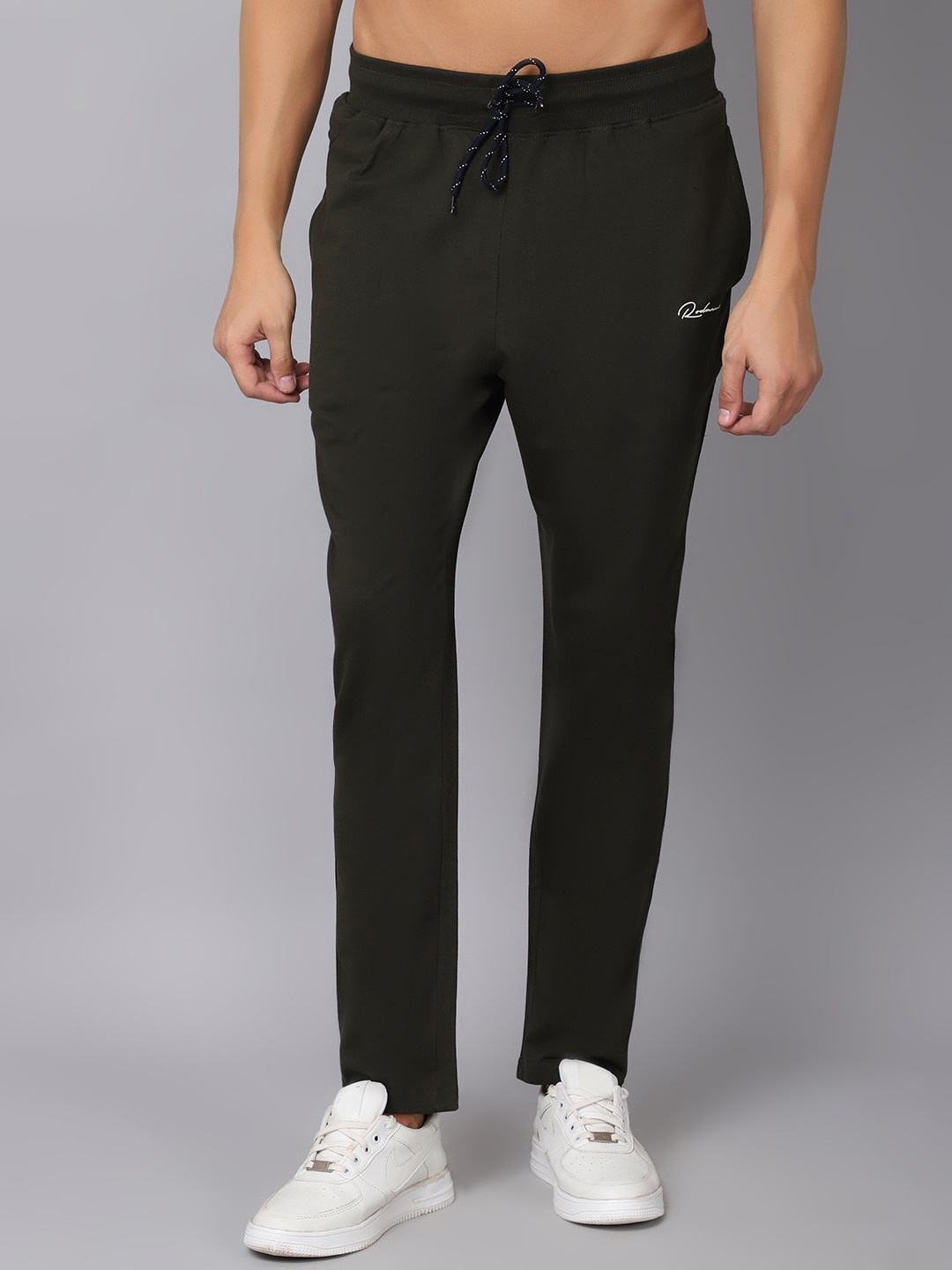 

Rodamo Men Green Solid Slim Fit Track Pants