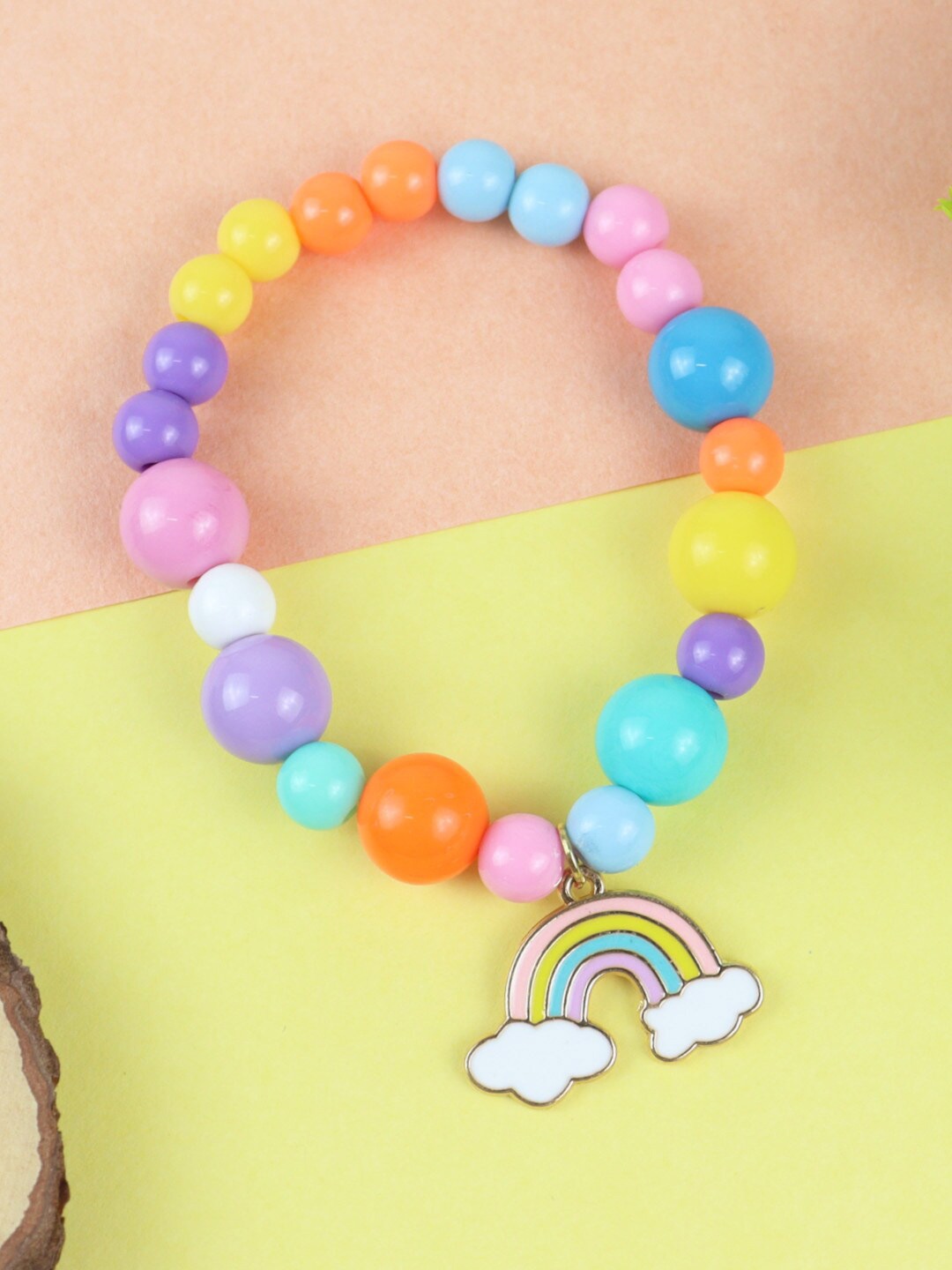 

asthetika Kids Girls Pink & Blue Brass-Plated Necklace