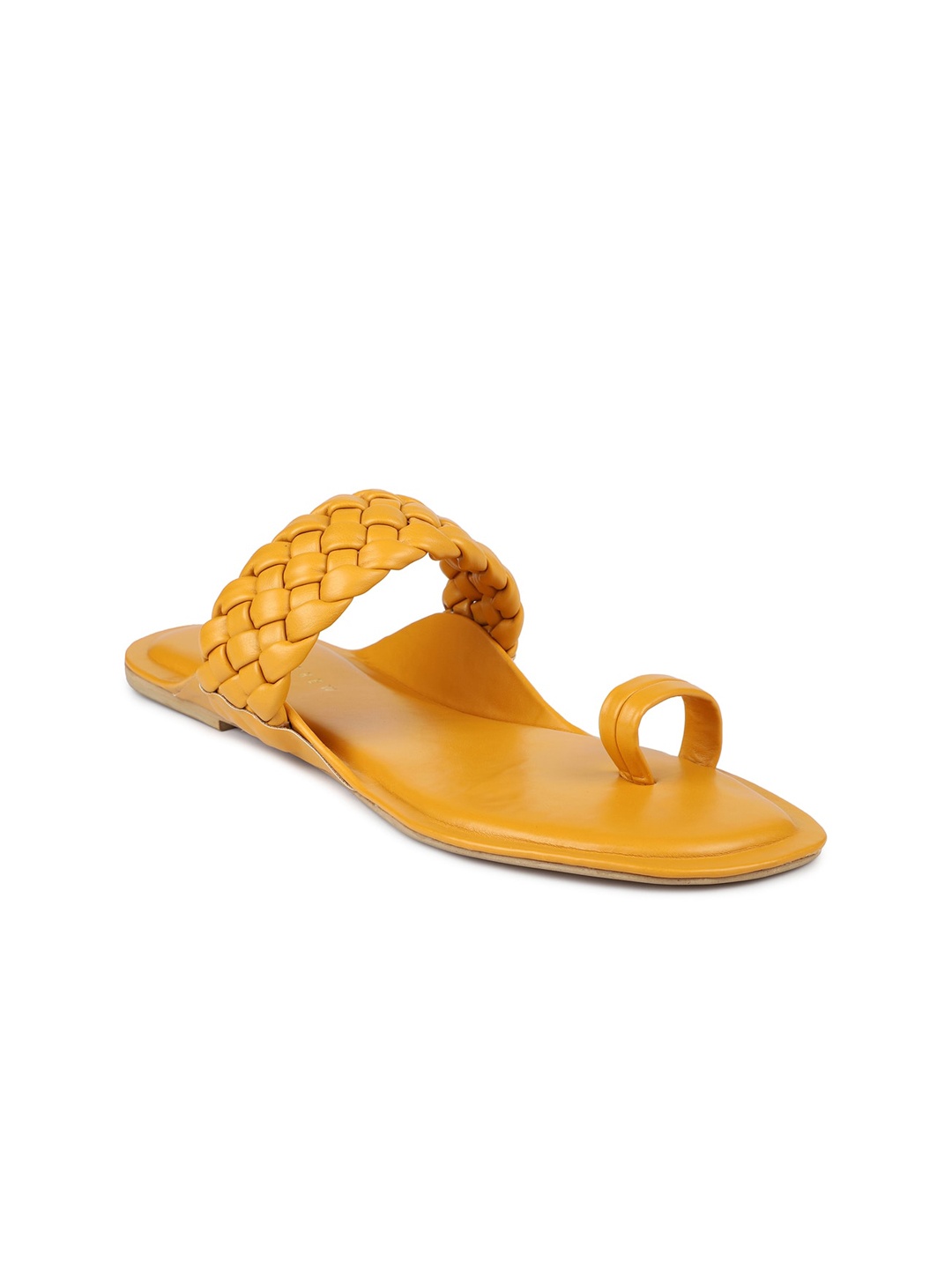 

DESIGN CREW Women Yellow One Toe Flats