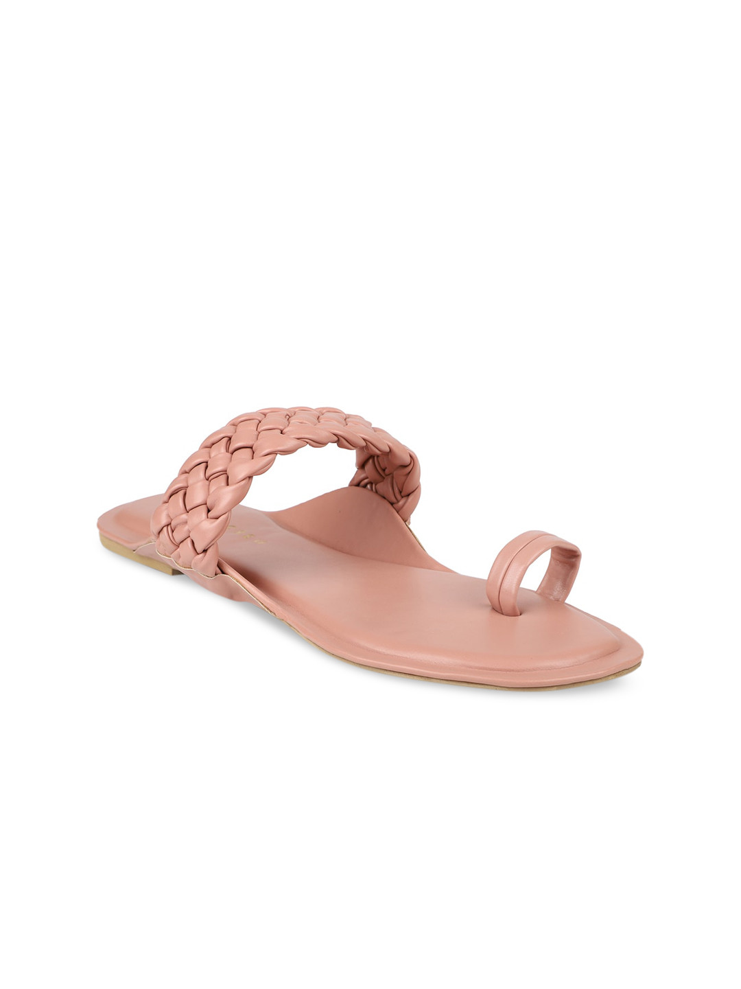 

DESIGN CREW Women Peach-Coloured One Toe Flats