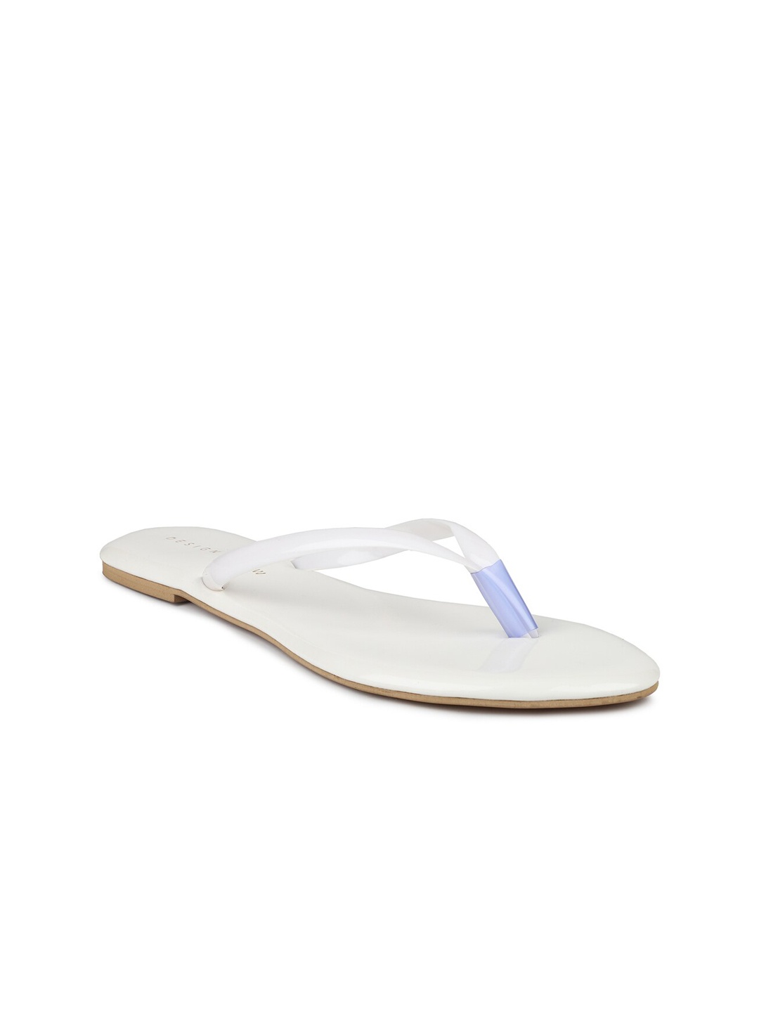 

DESIGN CREW Women White Open Toe Flats