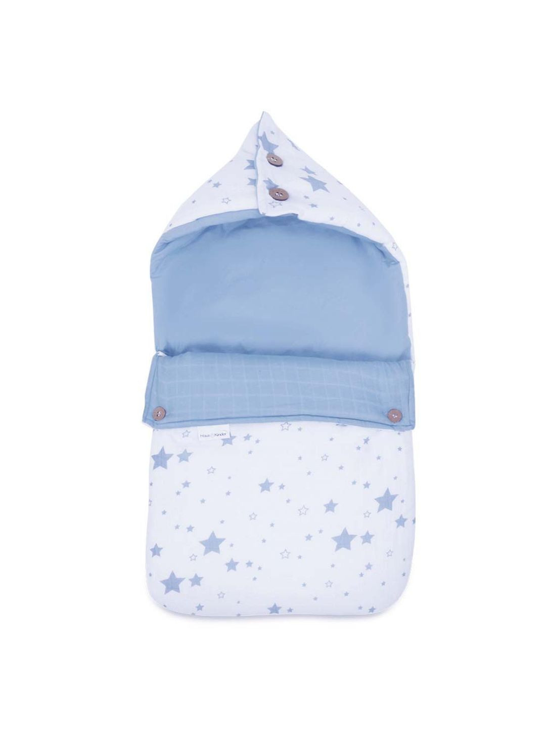 

haus & kinder Infants Blue & White Printed Baby Sleeping Bag