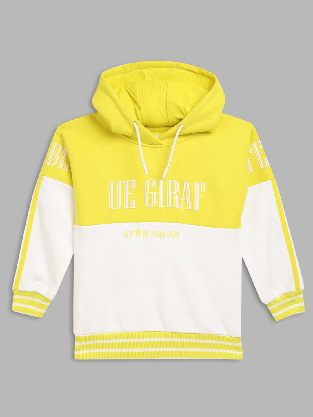 

Blue Giraffe Boys Multicoloured Colourblocked Hooded Sweatshirt, Multi