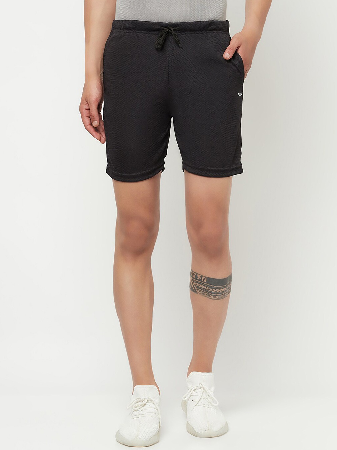 

ELEGANCE Men Black Running Sports Shorts