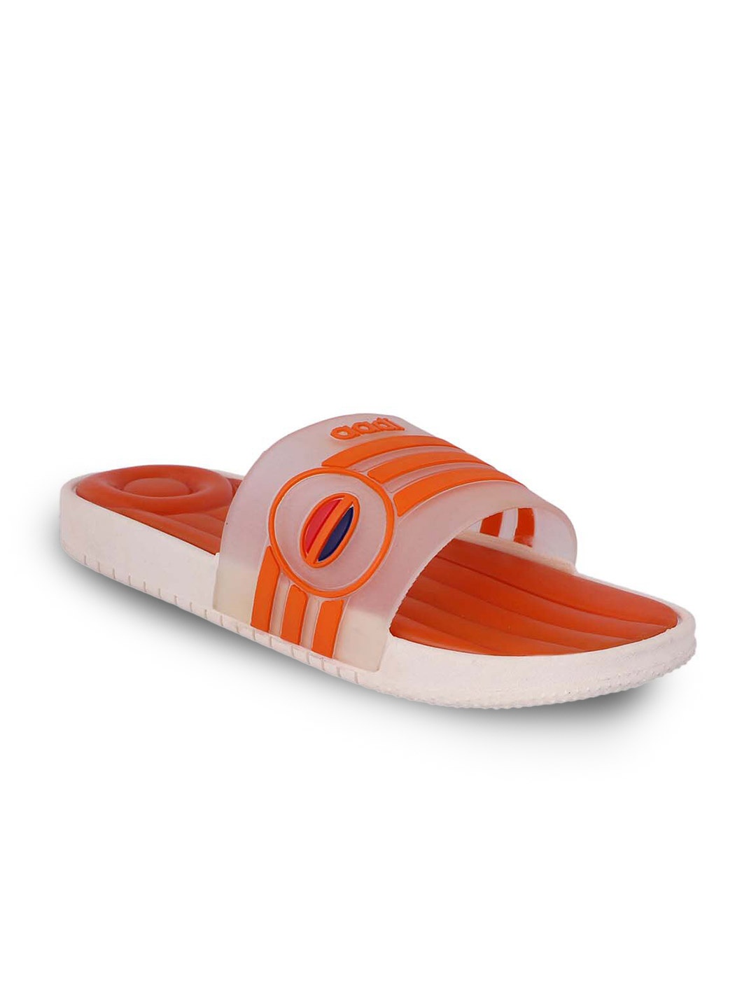 

aadi Men Orange & White Slip-On