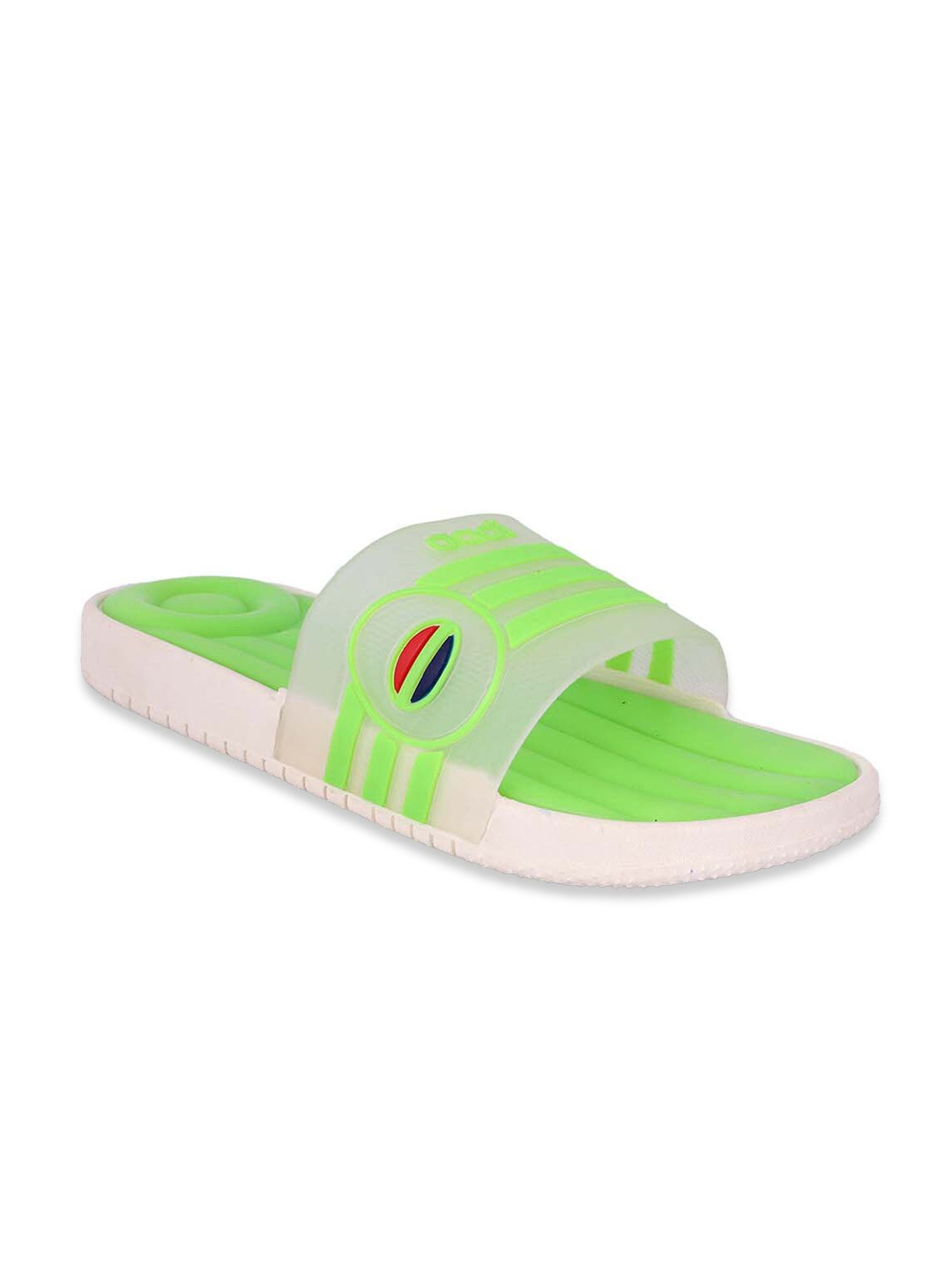 

aadi Men Grey & Green Slip-On