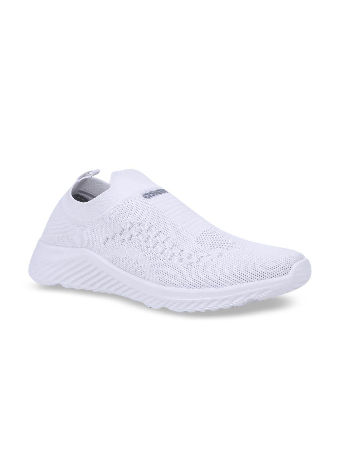 

ASIAN Men White Woven Design Slip-On Sneakers