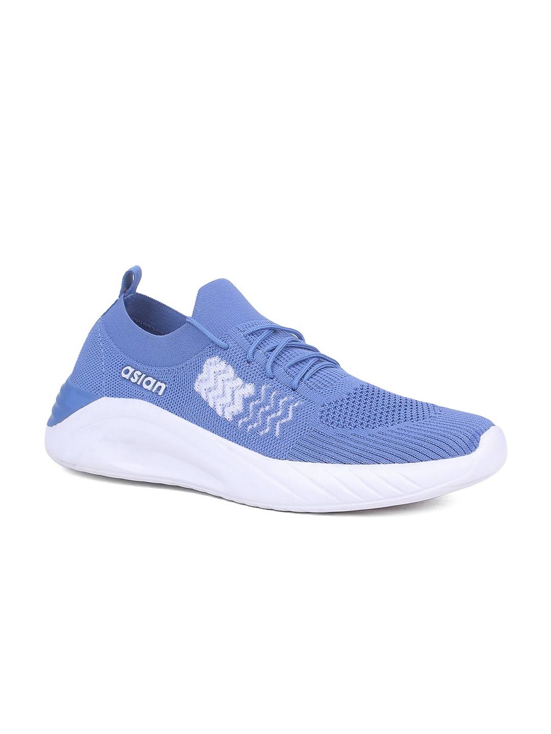 

ASIAN Men Blue Woven Design Sneakers