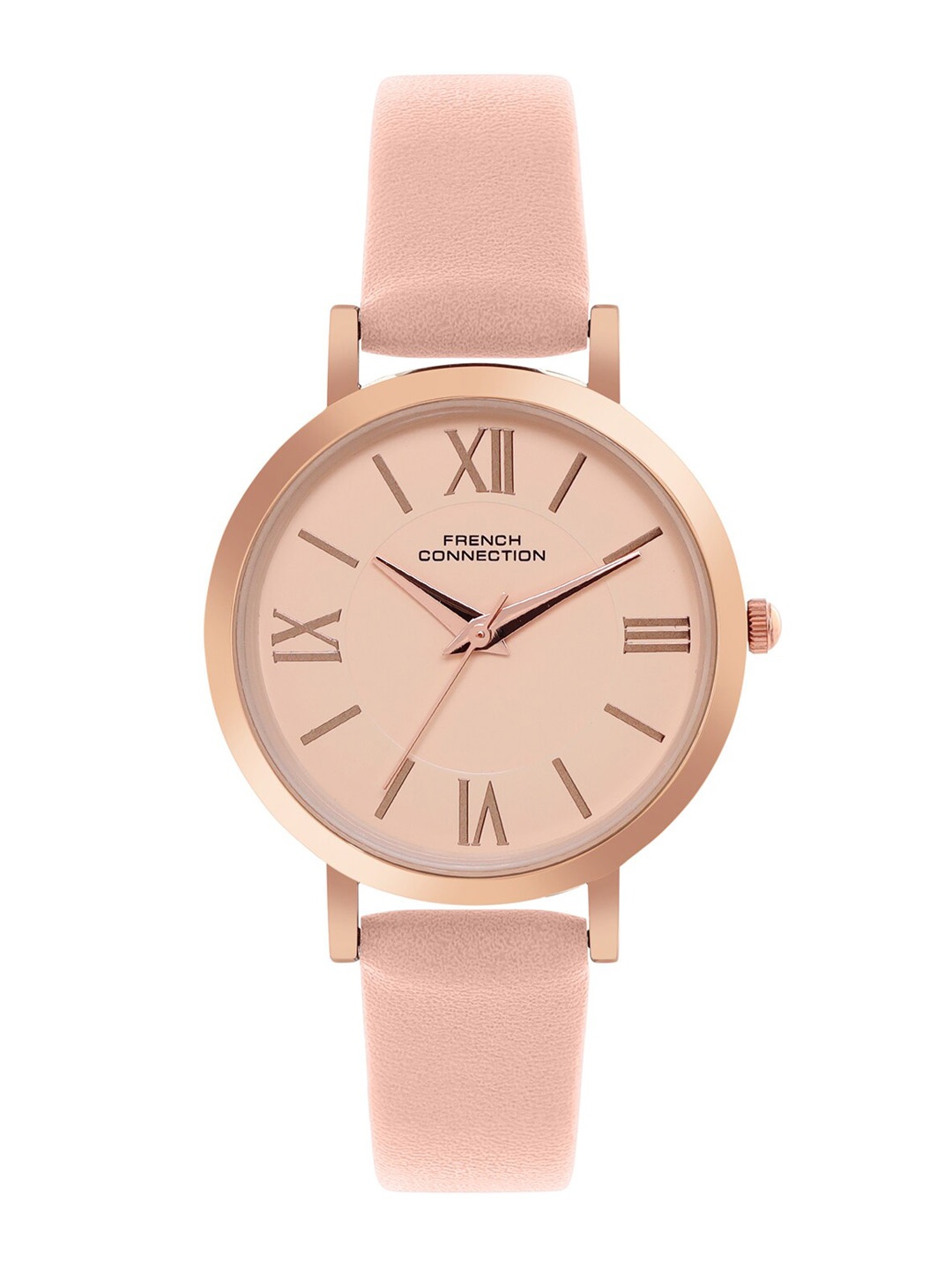 

French Connection Women Rose Gold-Toned Dial & Multicoloured Leather Straps Analogue Watch FCN00037D