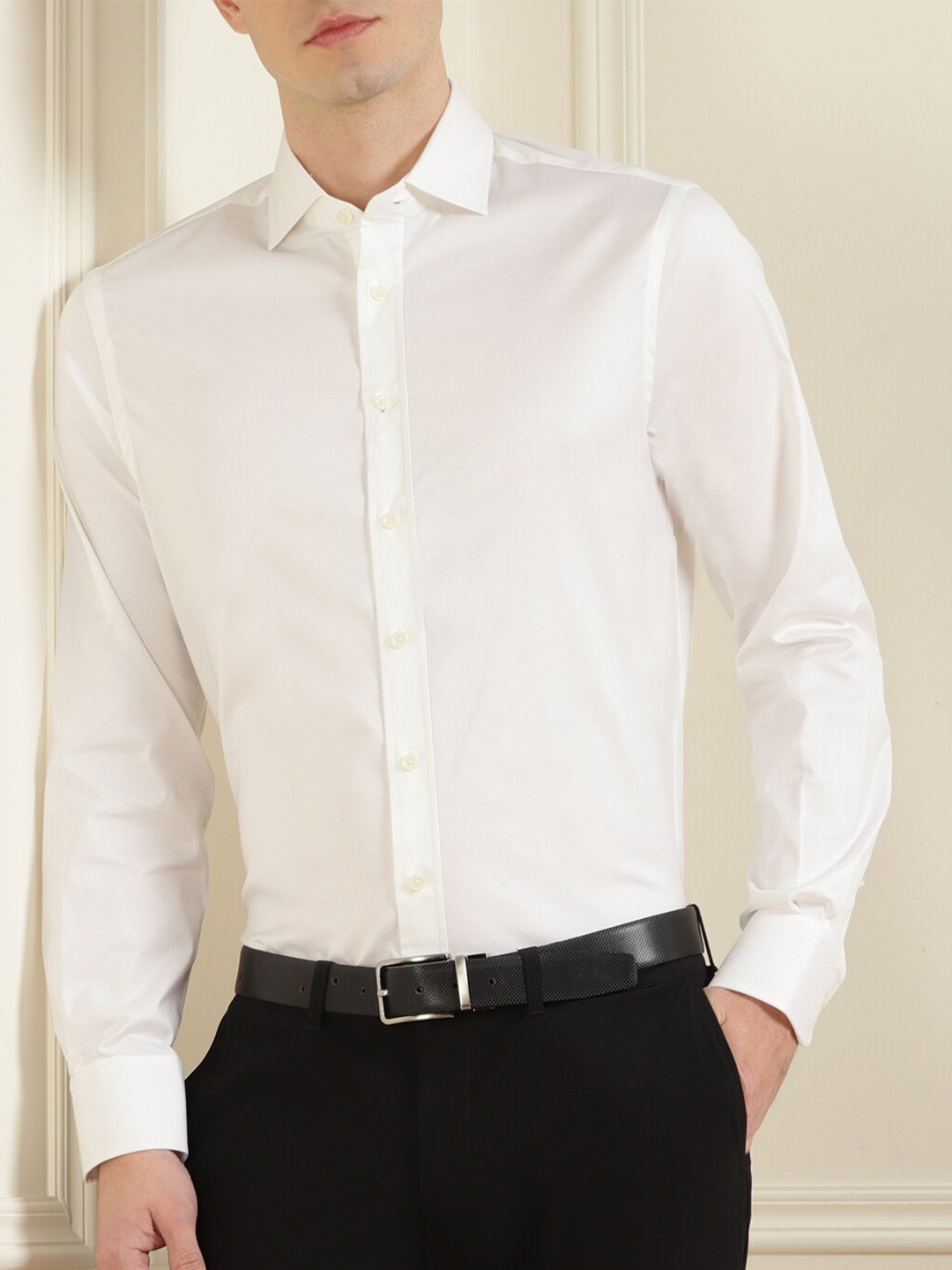 

HACKETT LONDON Men White Classic Casual Shirt