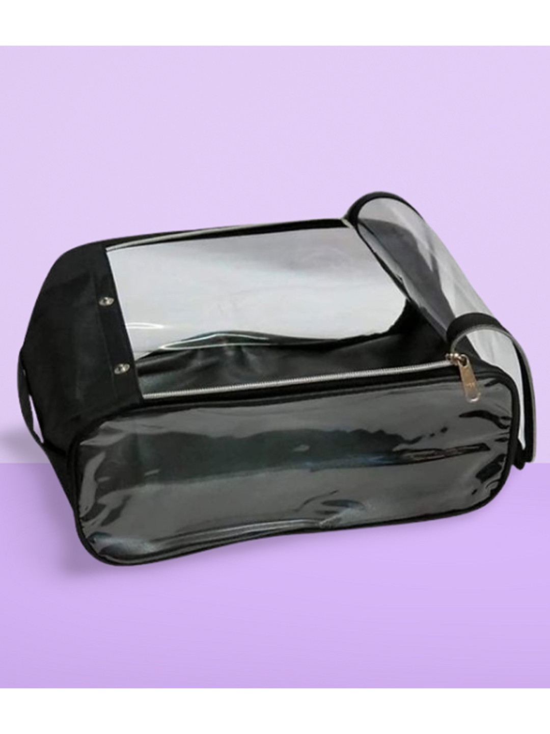 

atorakushon Set Of 3 Black Solid Shoe Organisers