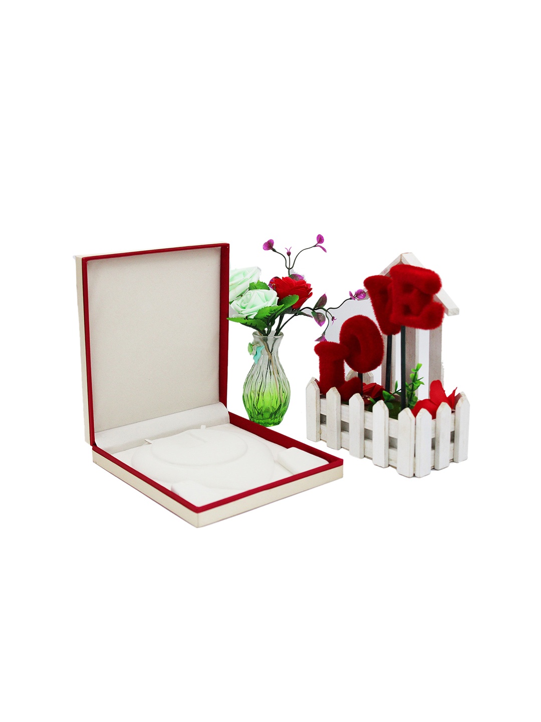 

atorakushon Set Of 2 Maroon & Cream-Coloured Jewellery Storage Box