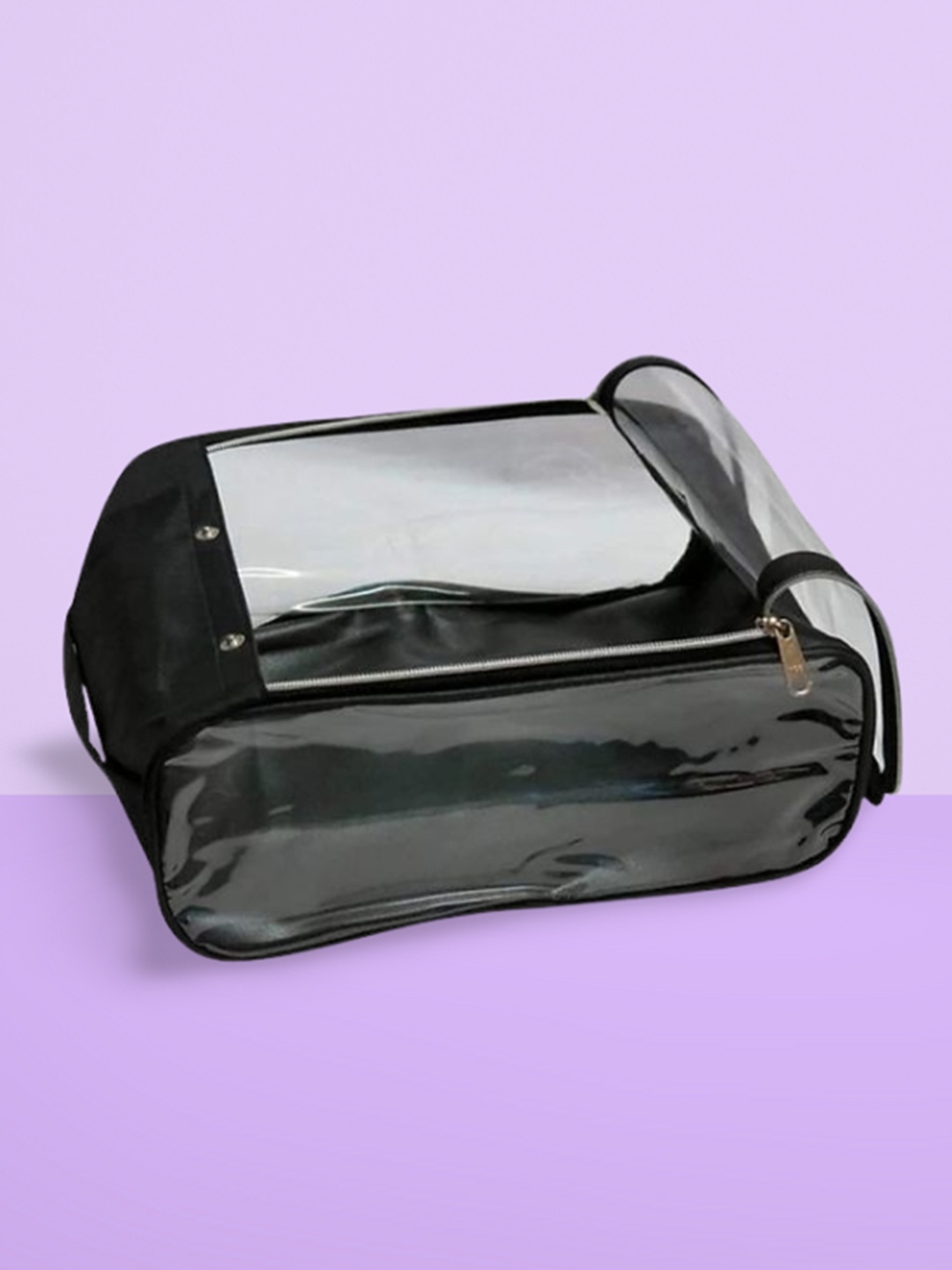 

atorakushon Set Of 2 Black Solid Shoe Organisers