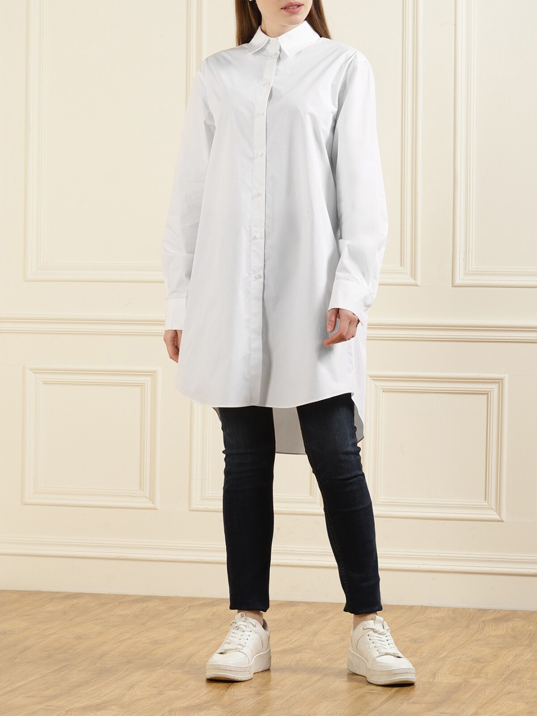 

Karl Lagerfeld Women White Classic Casual Shirt