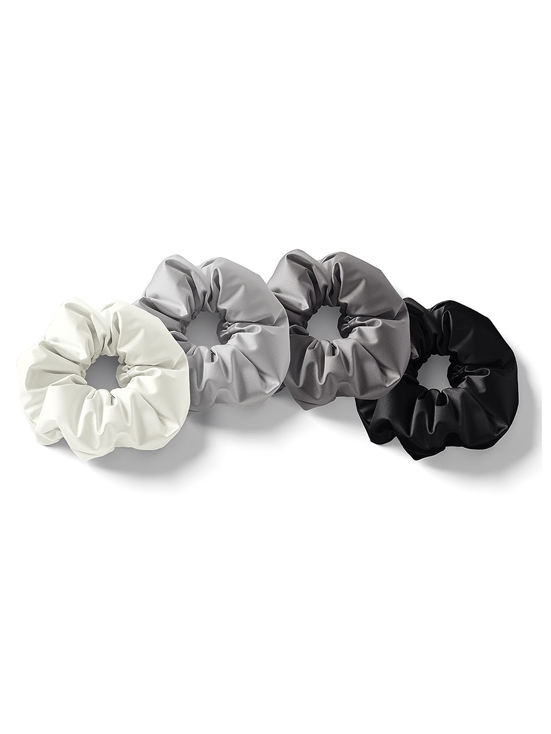 

Mueras Women Black & White Set of 4 Scrunchies