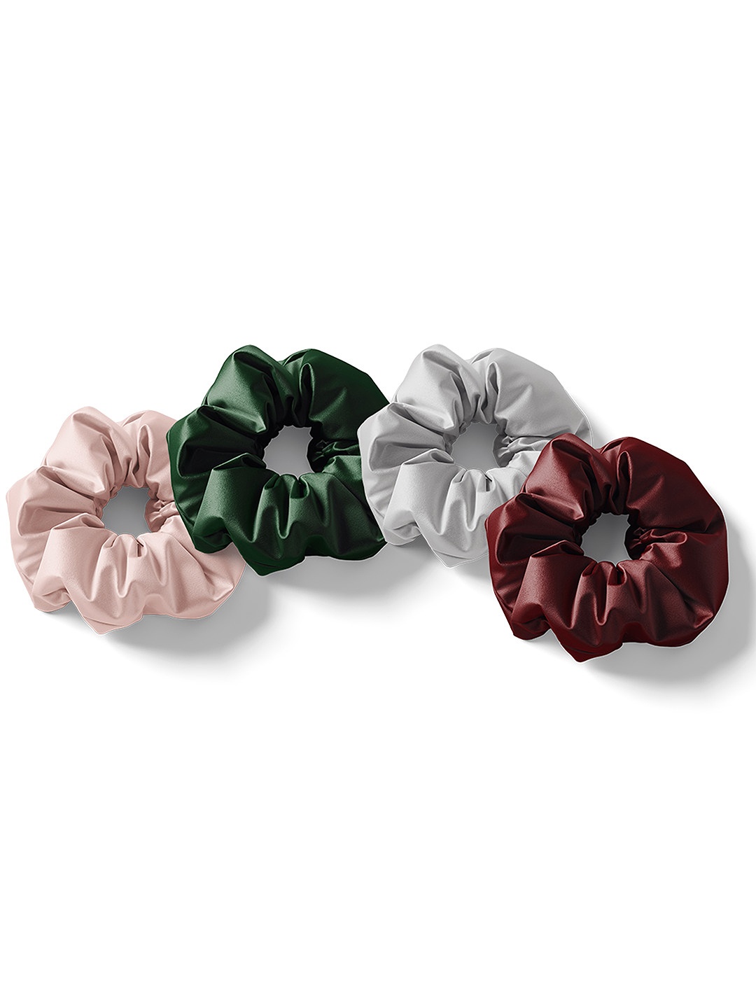 

Mueras Women Black & Green Set of 4 Scrunchies