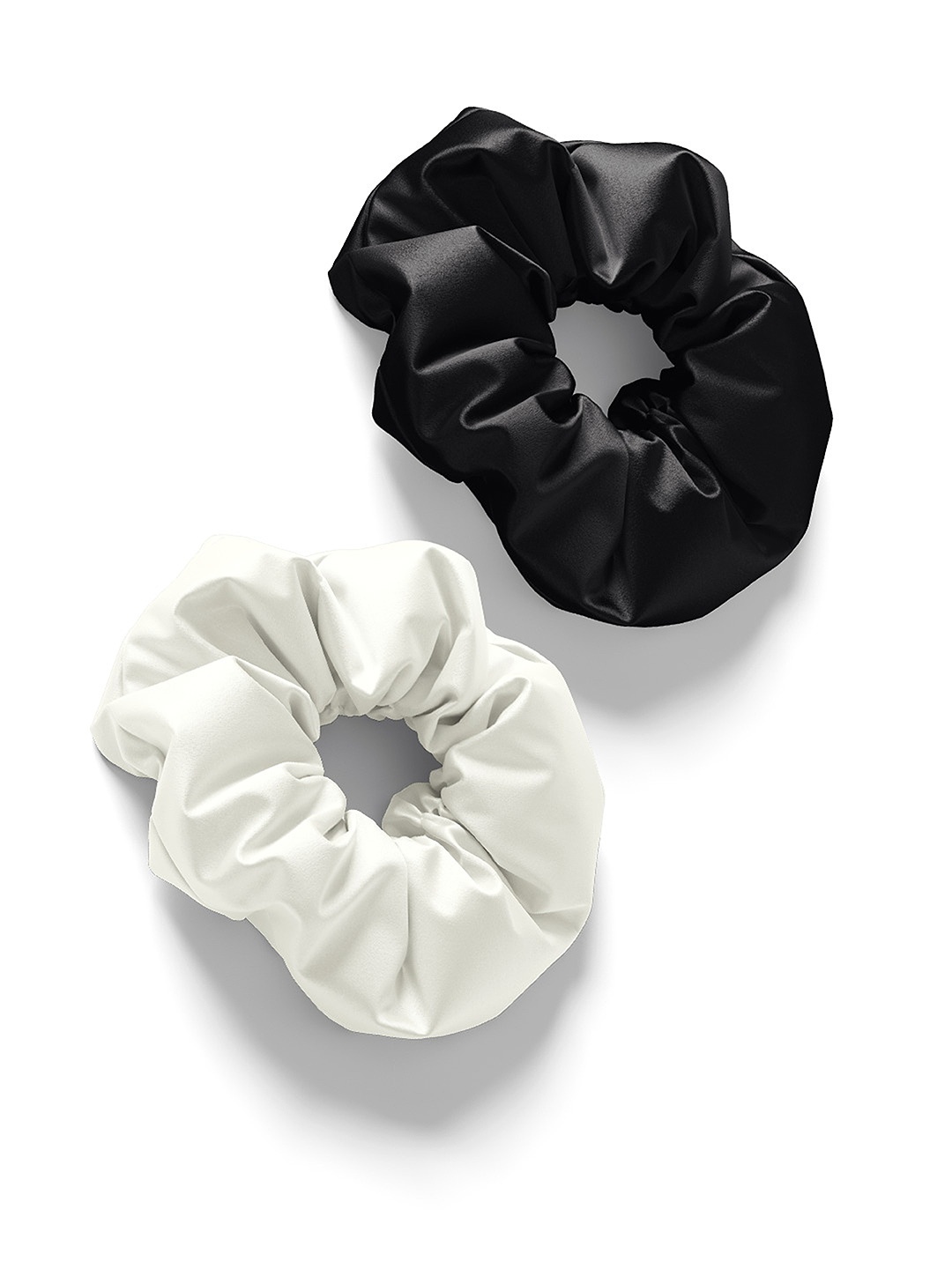 

Mueras Women Silver-Toned & Black Set of 2 Scrunchies
