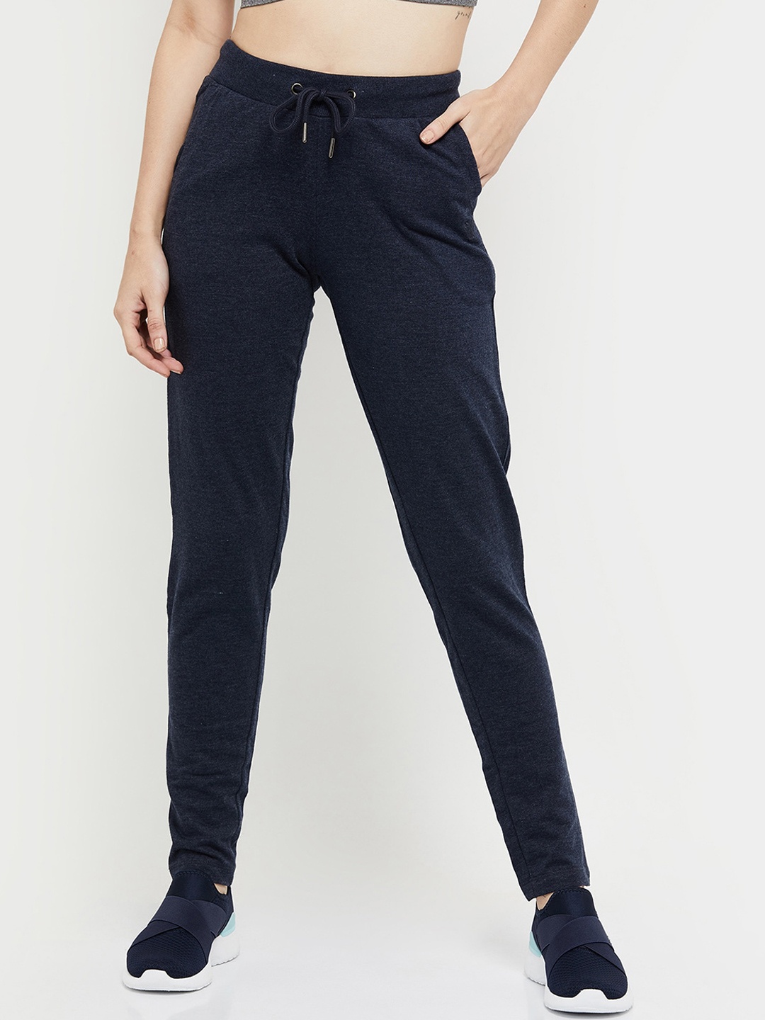 

max Women Blue Solid Joggers