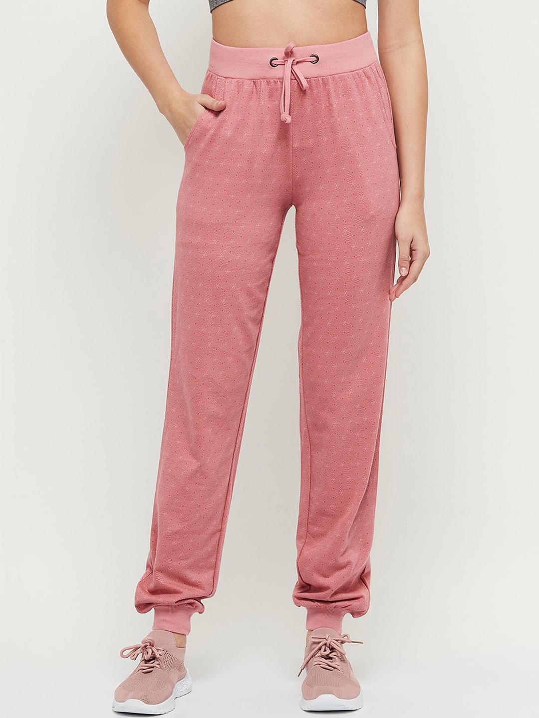 

max Women Pink Printed Joggers