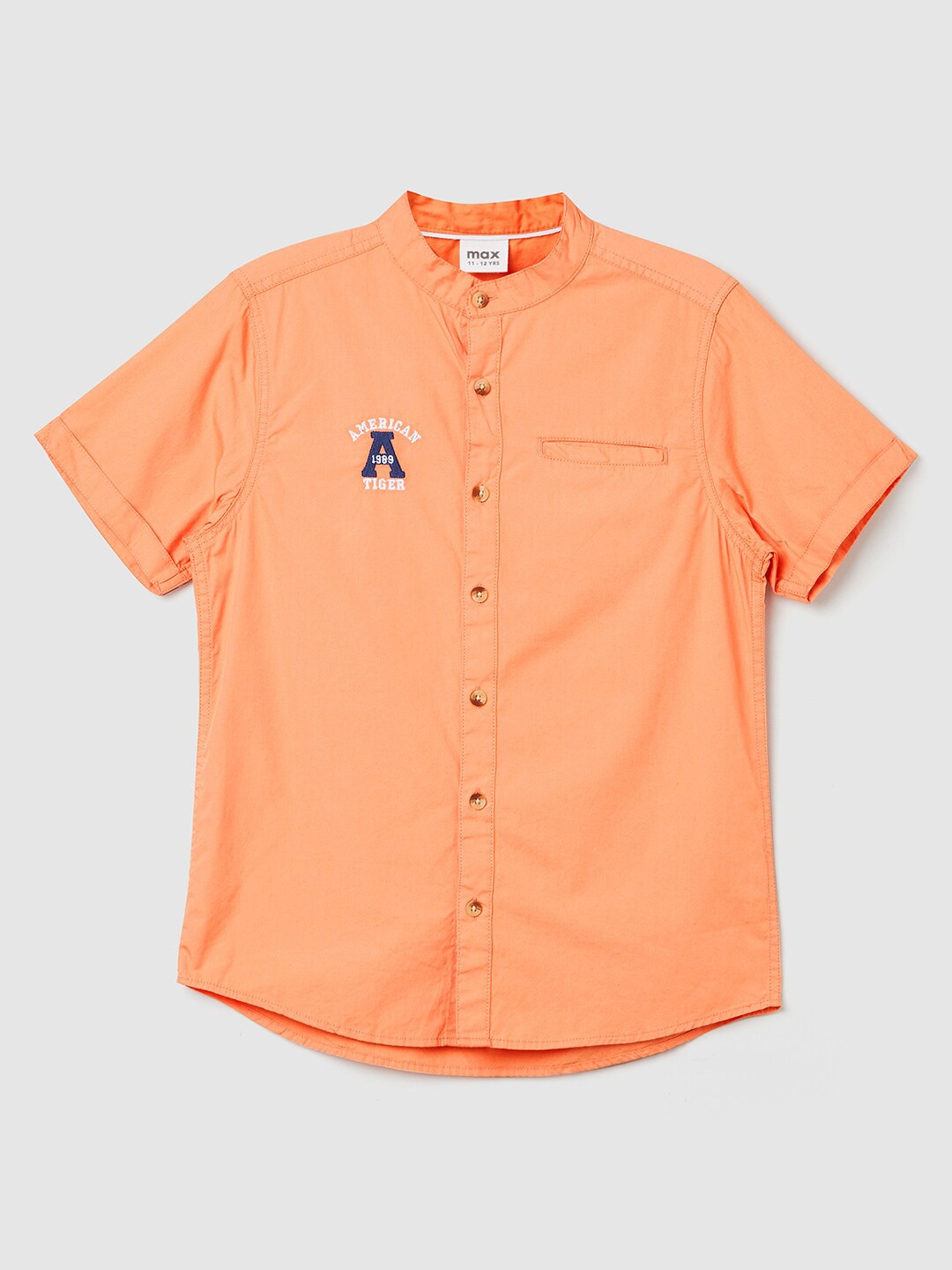 

max Boys Orange Casual Shirt