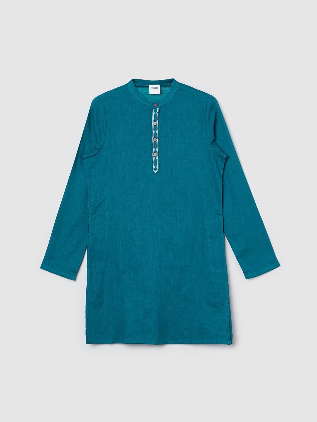 

max Boys Blue Thread Work Kurta
