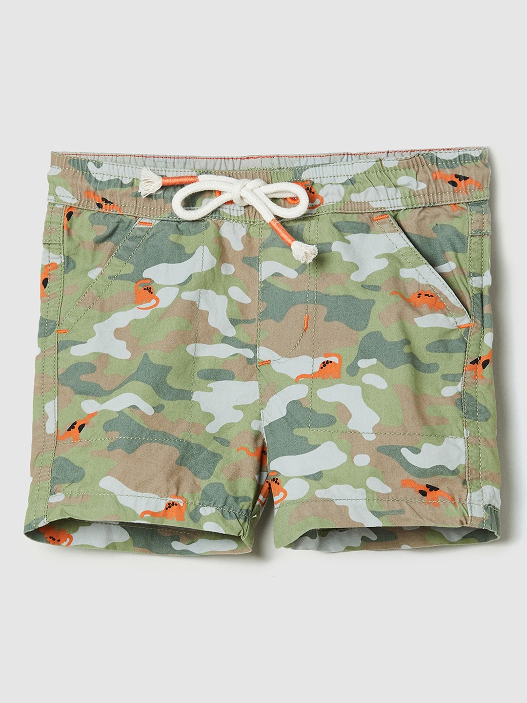 

max Boys Multicoloured Camouflage Printed Shorts, Multi