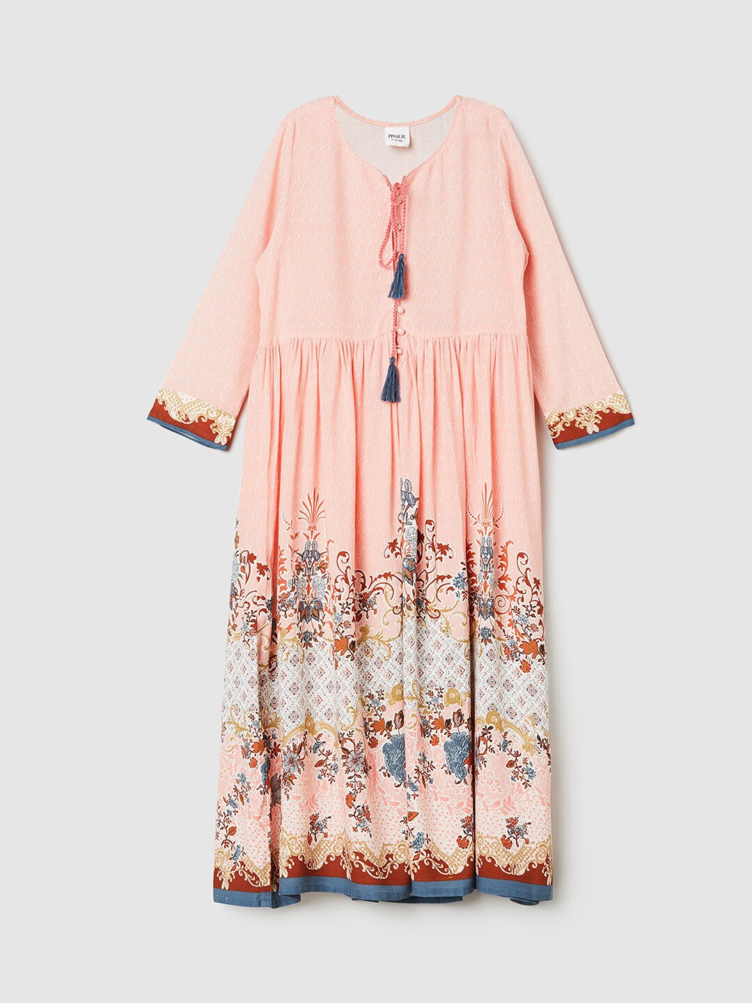 

max Pink Floral Maxi Dress