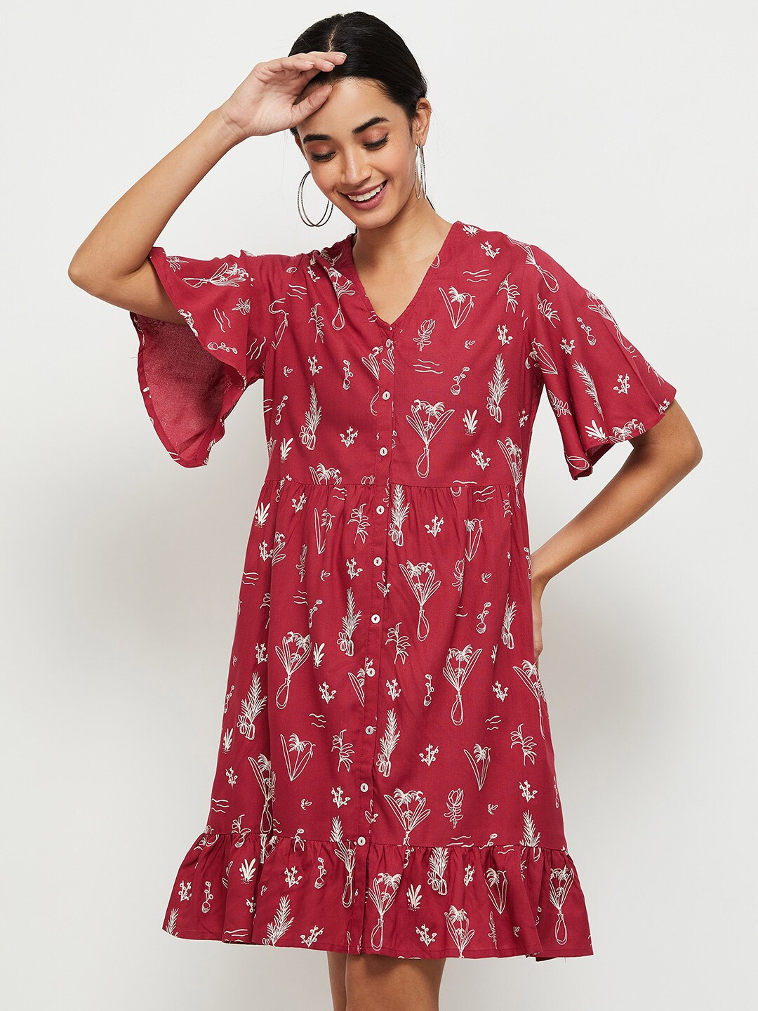 

max Purple A-Line Dress