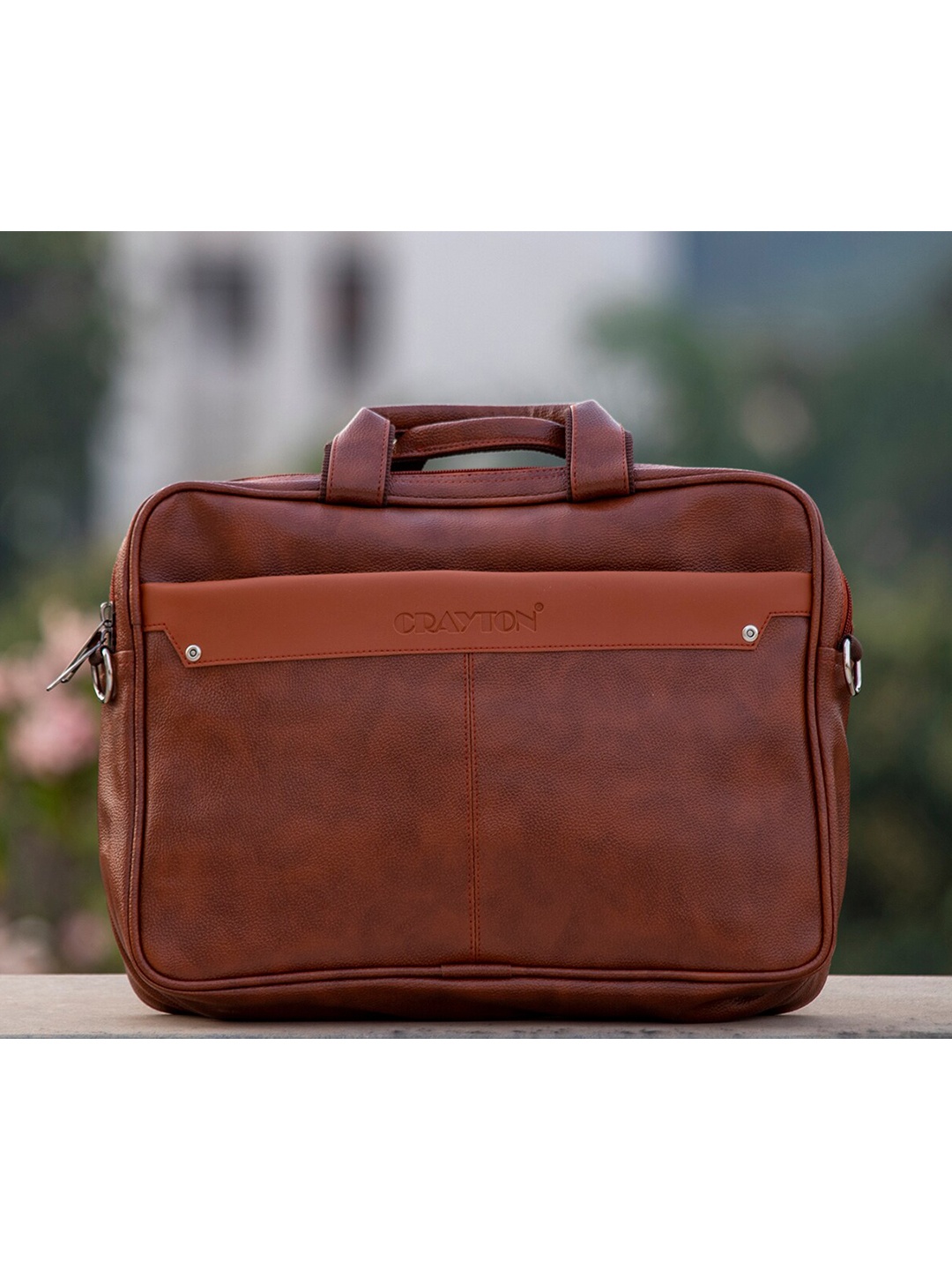 

CRAYTON Unisex Brown Laptop Bag