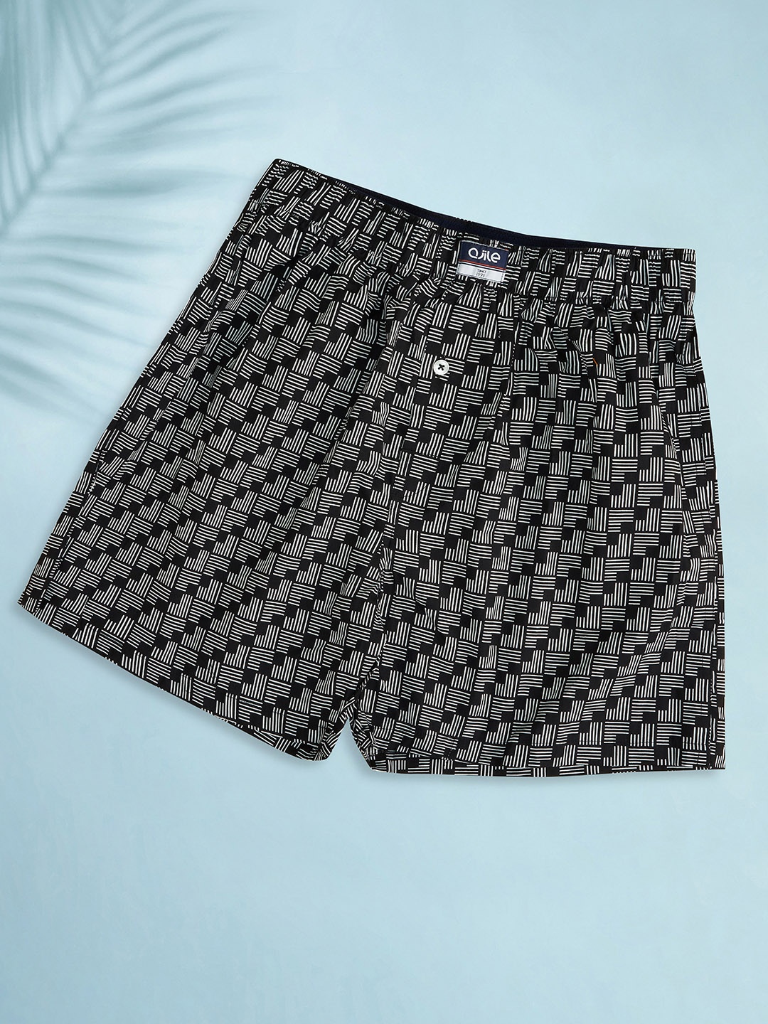 

Ajile by Pantaloons Men Navy Blue & White Printed Pure Cotton Boxers 110118328NAVY