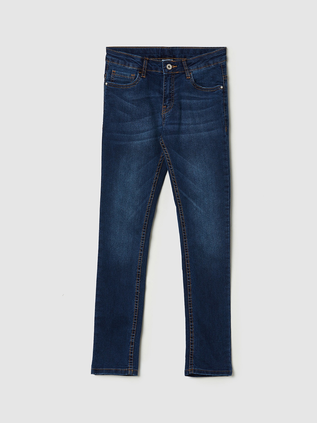

max Girls Blue Slim Fit Light Fade Jeans