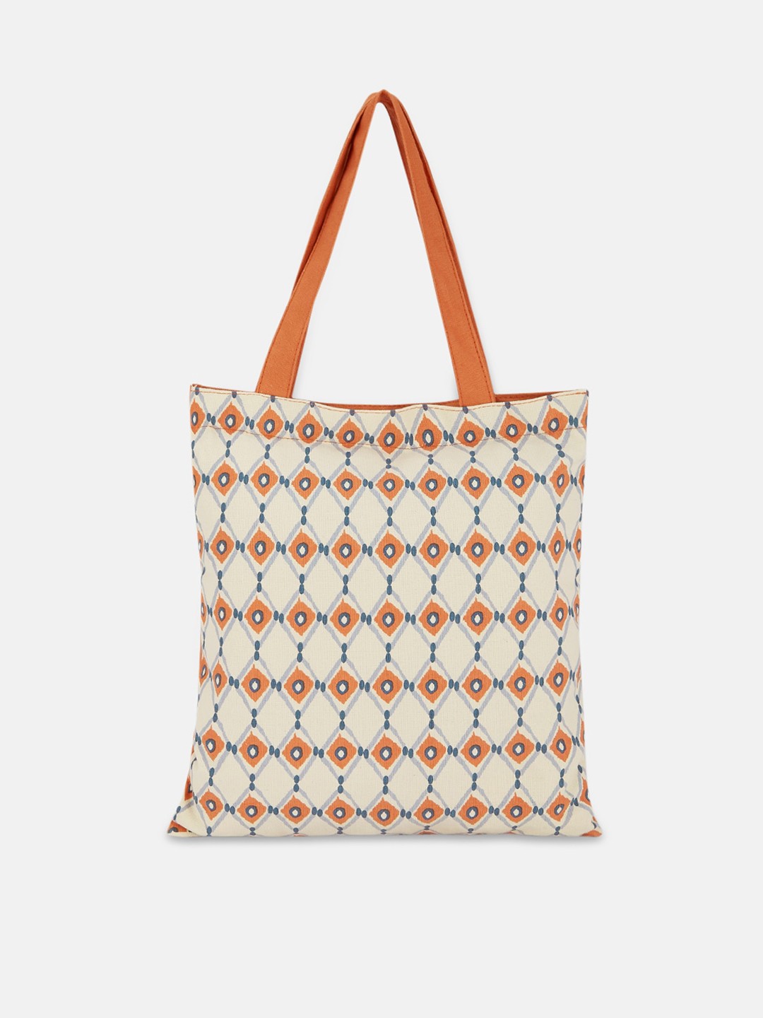 

Forever Glam by Pantaloons Grey Geometric Printed Shopper Tote Bag