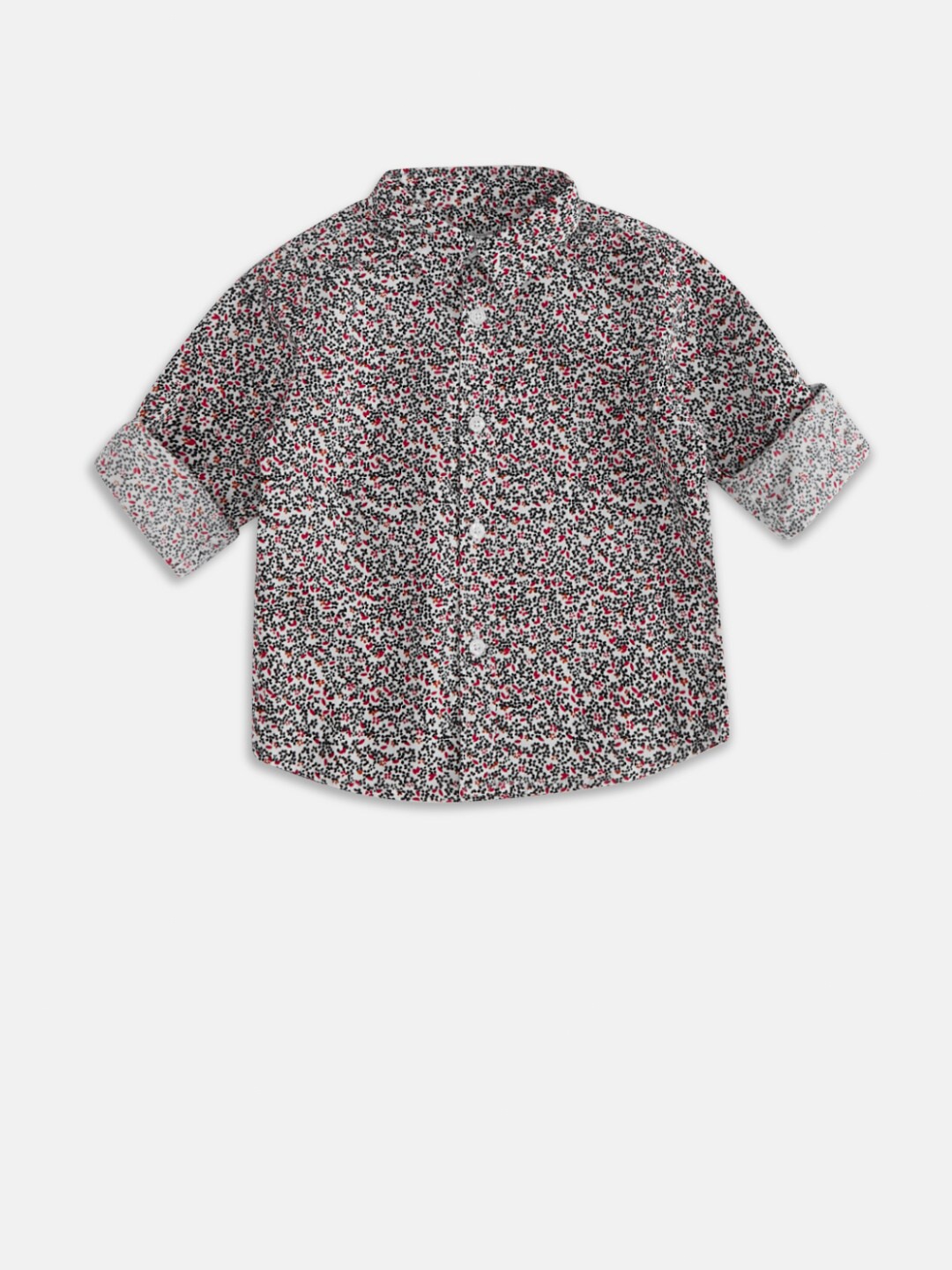 

Pantaloons Baby Boys White Printed Casual Shirt