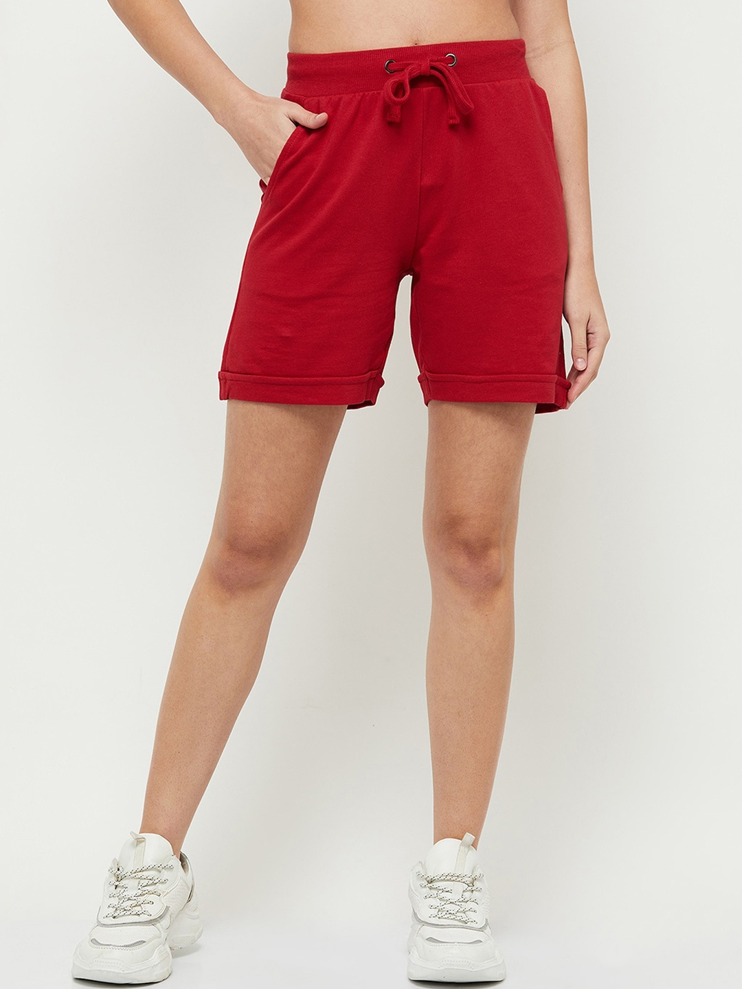 

max Women Red Shorts