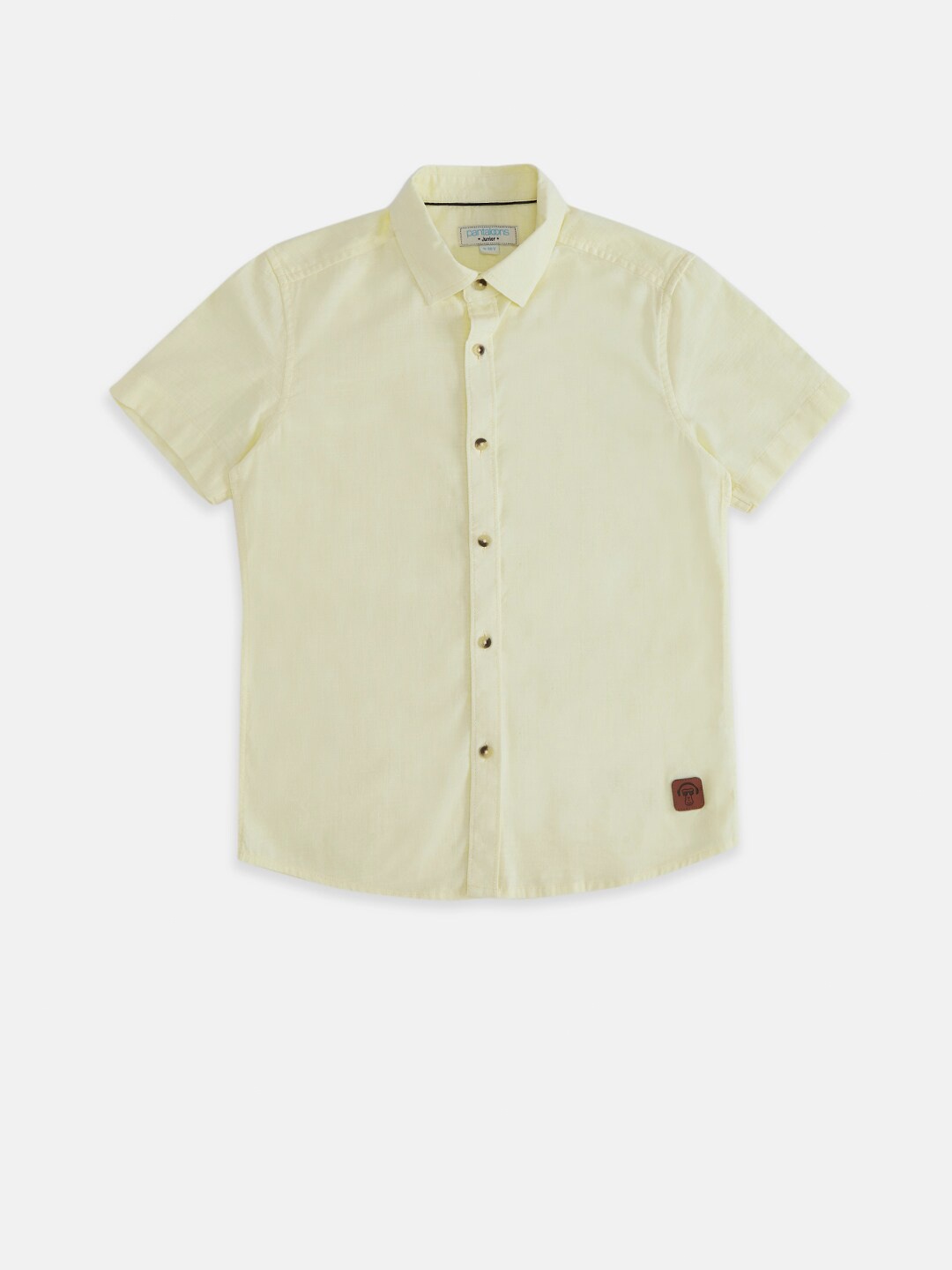 

Pantaloons Junior Boys Yellow Casual Shirt