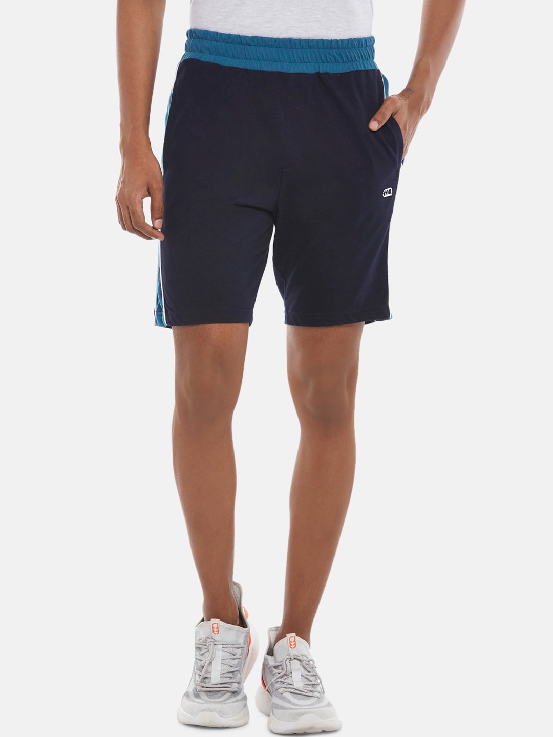 

Ajile by Pantaloons Men Navy Blue Slim Fit Sports Shorts