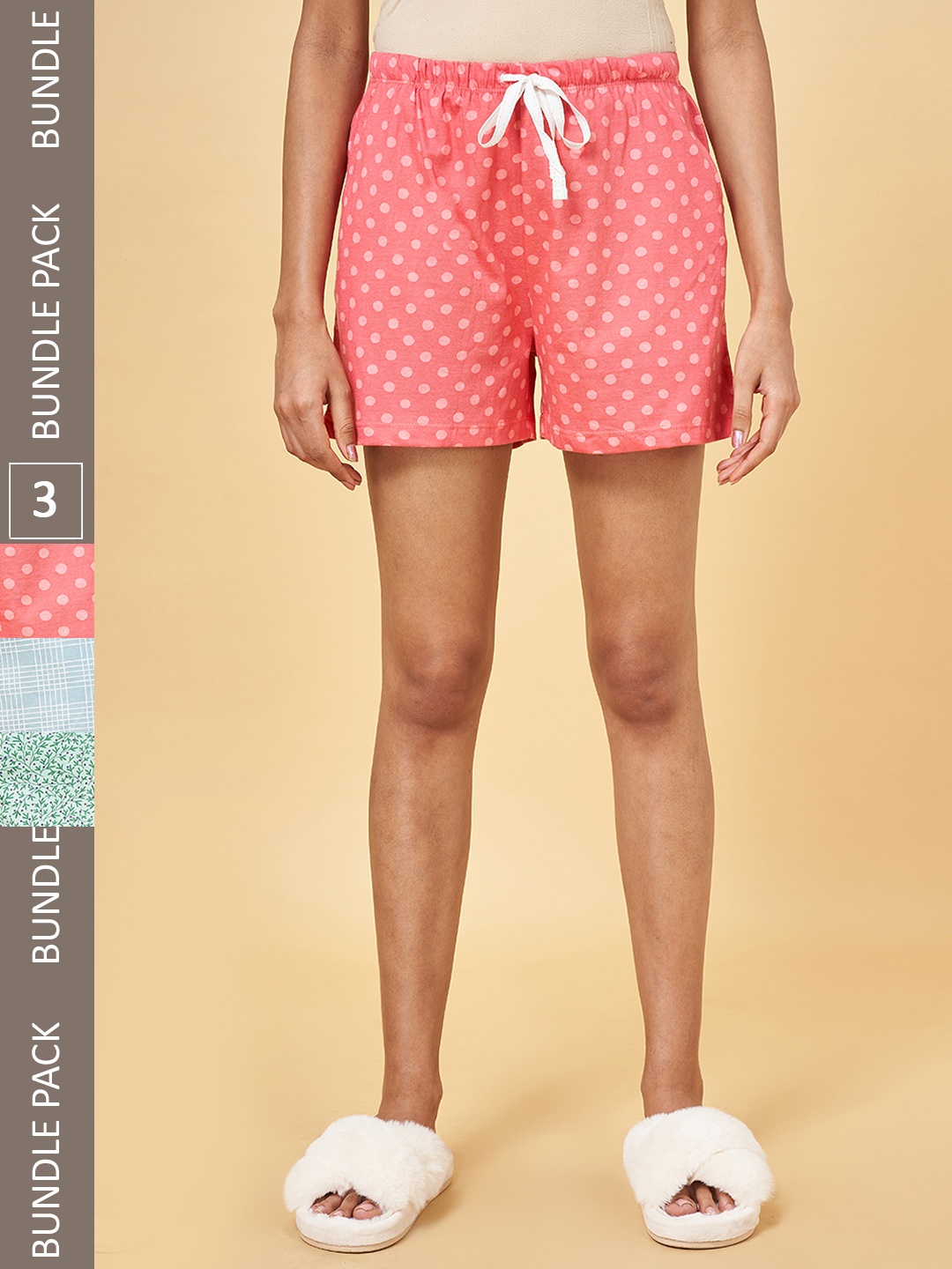 

Dreamz by Pantaloons Women Multicoloured Floral Printed Lounge shorts, Multi