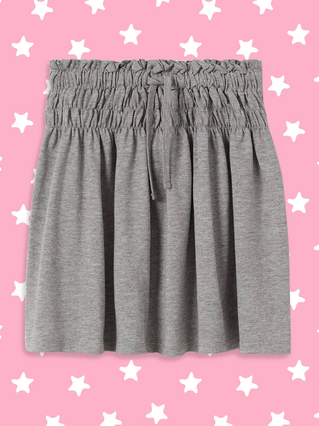 

Mango Kids Girls Grey Solid Flared Skirt