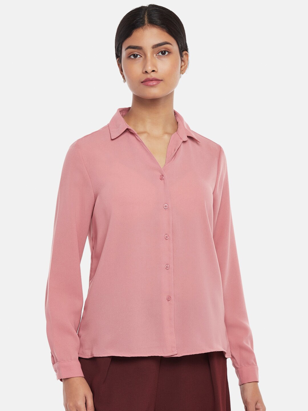 

Annabelle by Pantaloons Pink Shirt Style Top