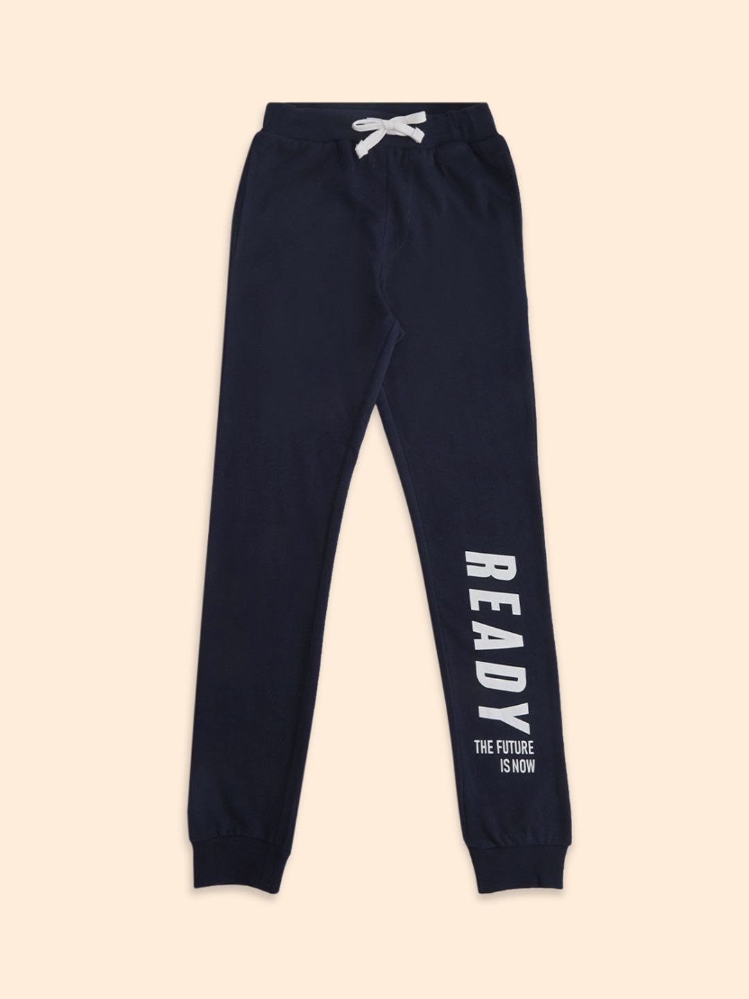 

Pantaloons Junior Boys Navy Blue Solid Cotton Track Pants