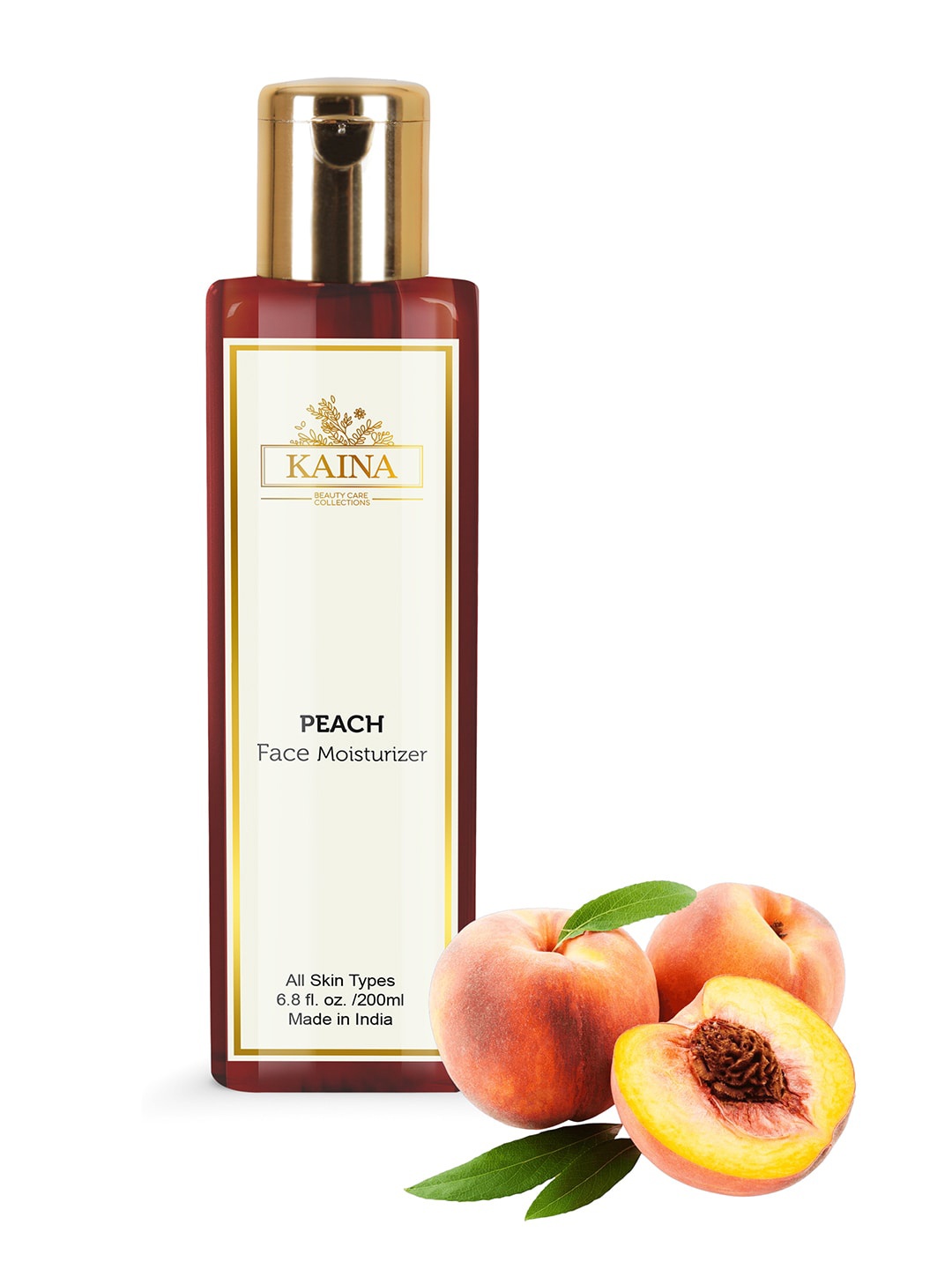 

Kaina skincare Peach Face Moisturizer with Neem Oil & Tulsi for All Skin Types - 200ml, Beige